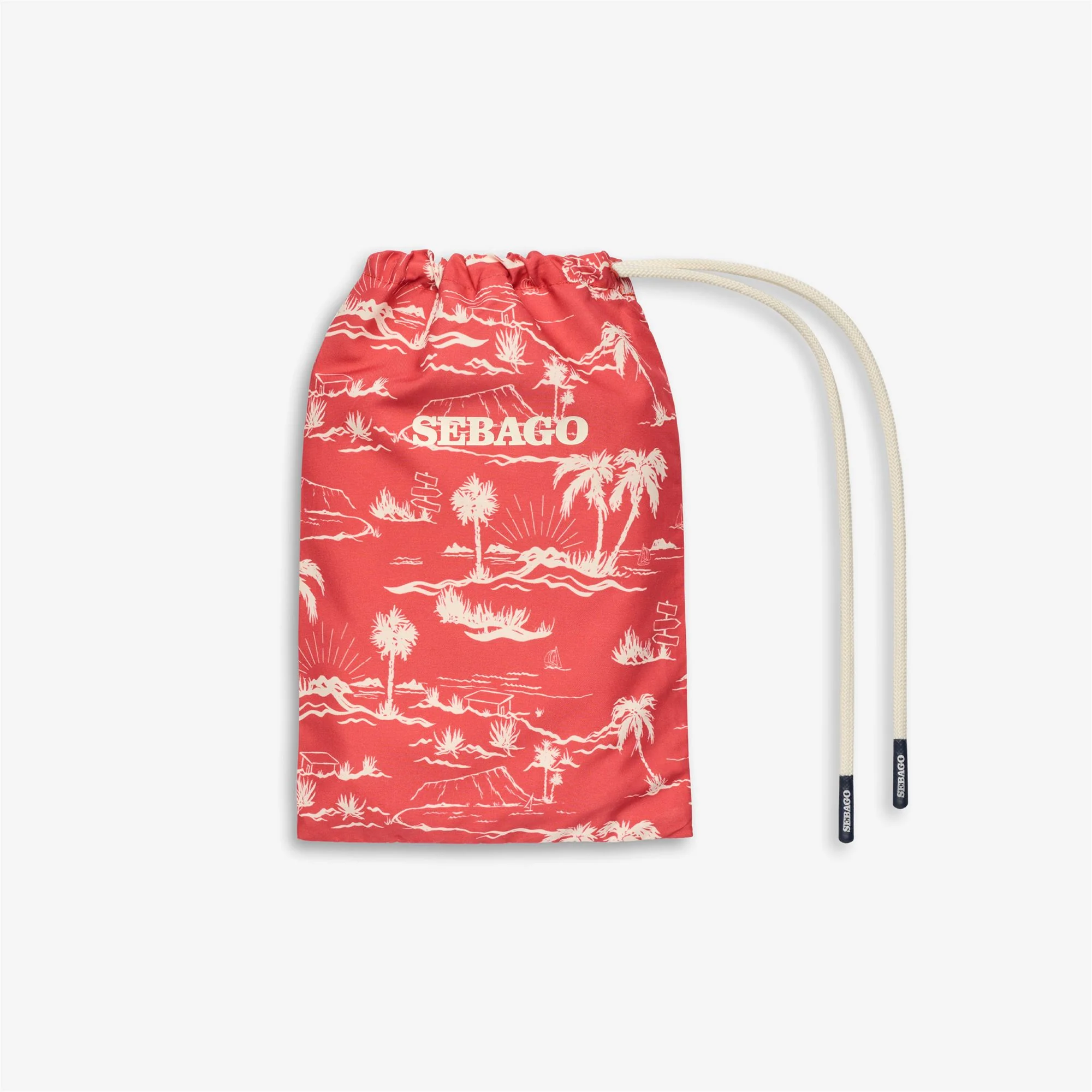 SANDBEACH - Bathing Suits - Swimming Trunks - Man - Fancy Palm Sunset Dusty Red - Image 4
