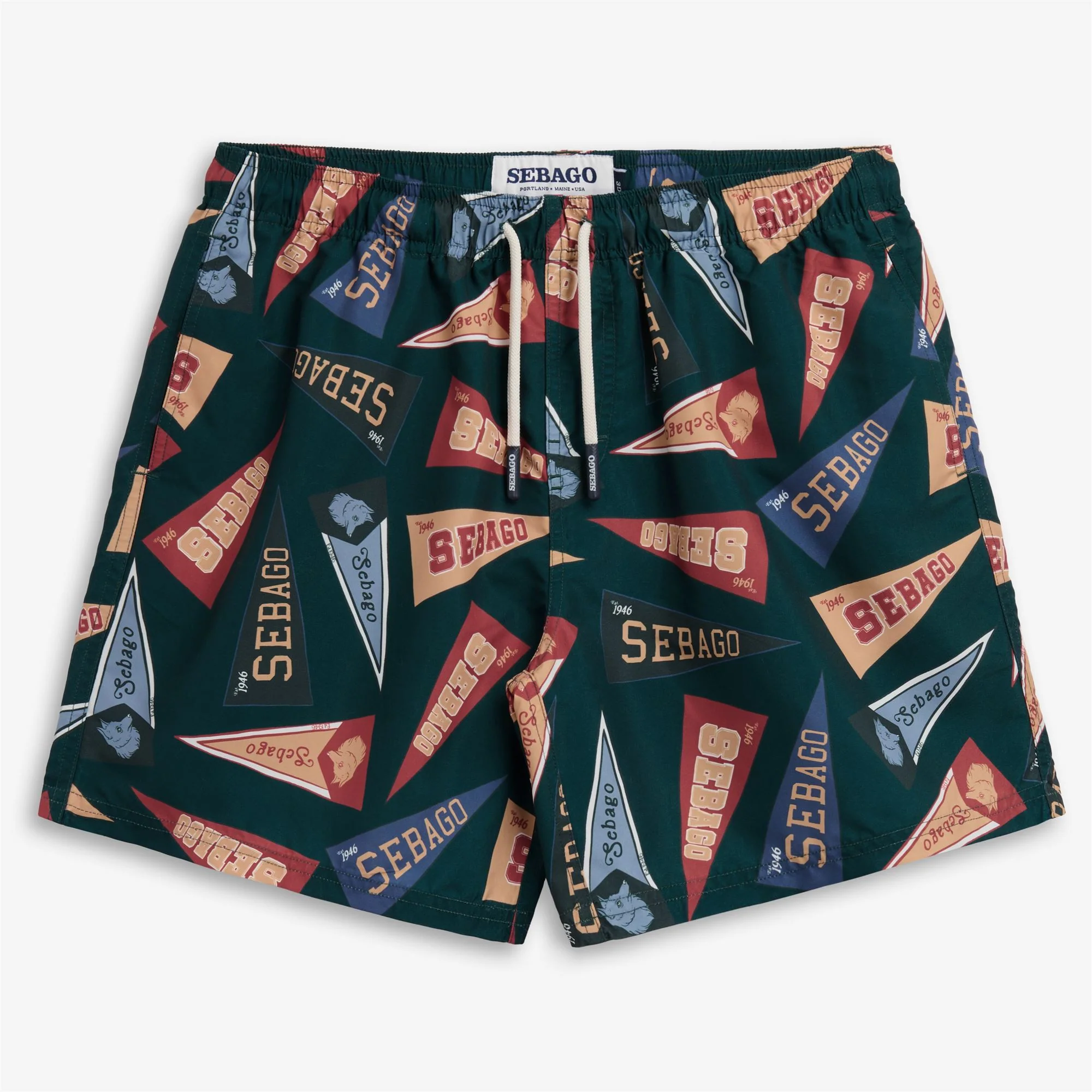 SANDBEACH - Bathing Suits - Swimming Trunks - Man - Fancy Pennant Green