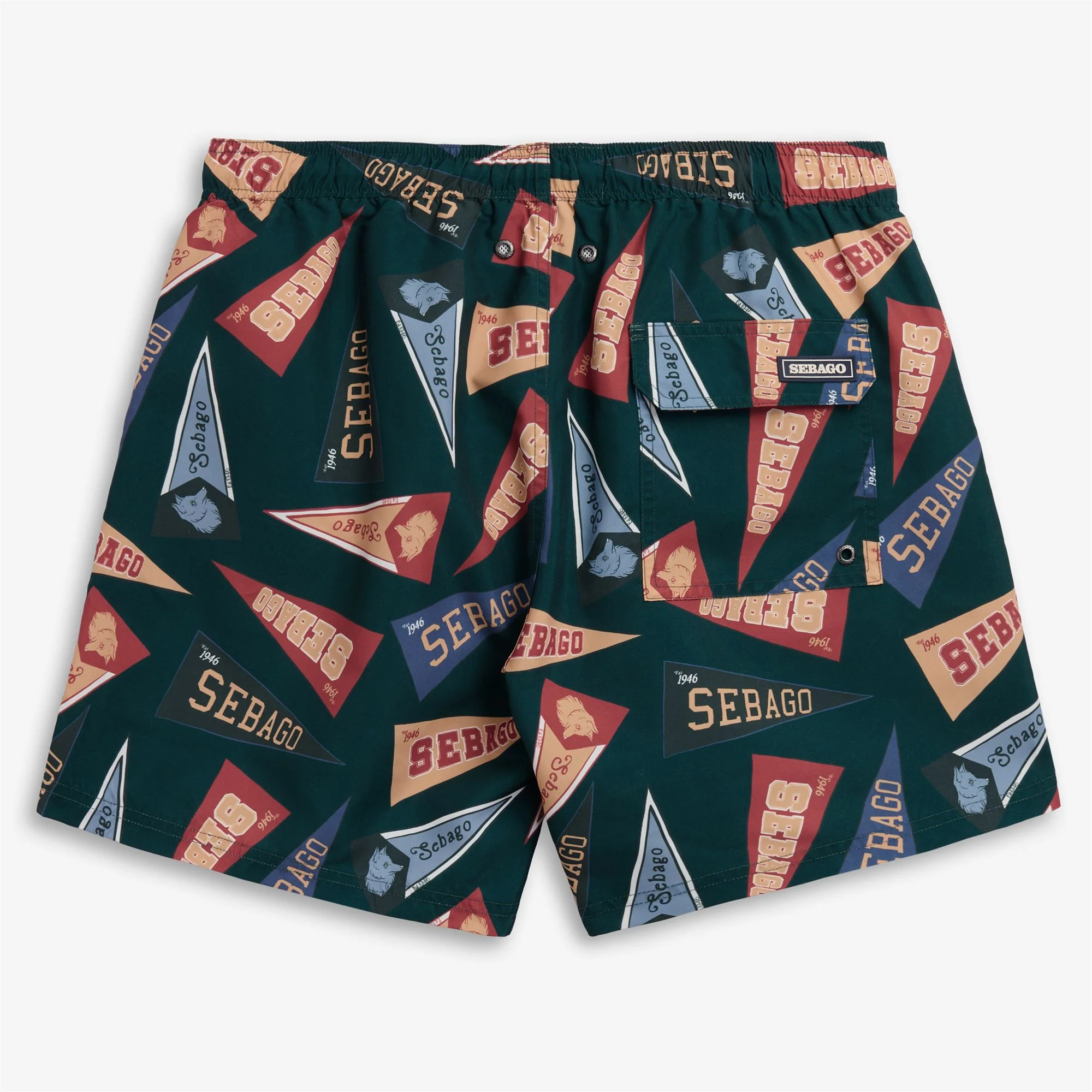 SANDBEACH - Bathing Suits - Swimming Trunks - Man - Fancy Pennant Green - Image 2