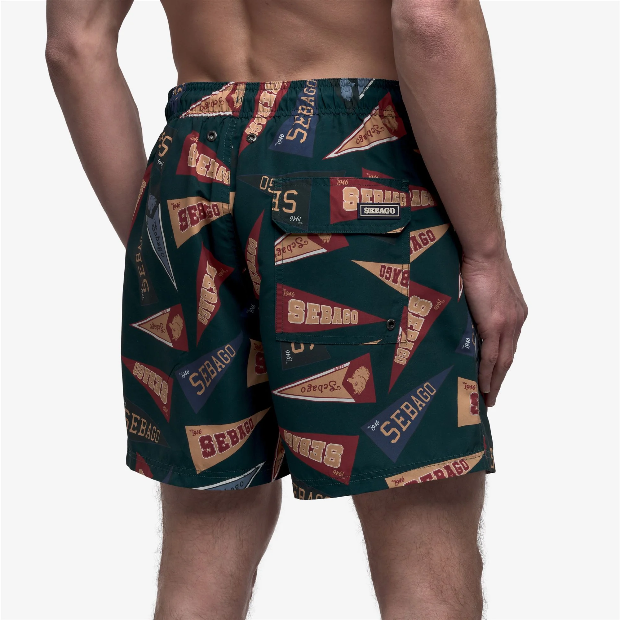 SANDBEACH - Bathing Suits - Swimming Trunks - Man - Fancy Pennant Green - Image 6