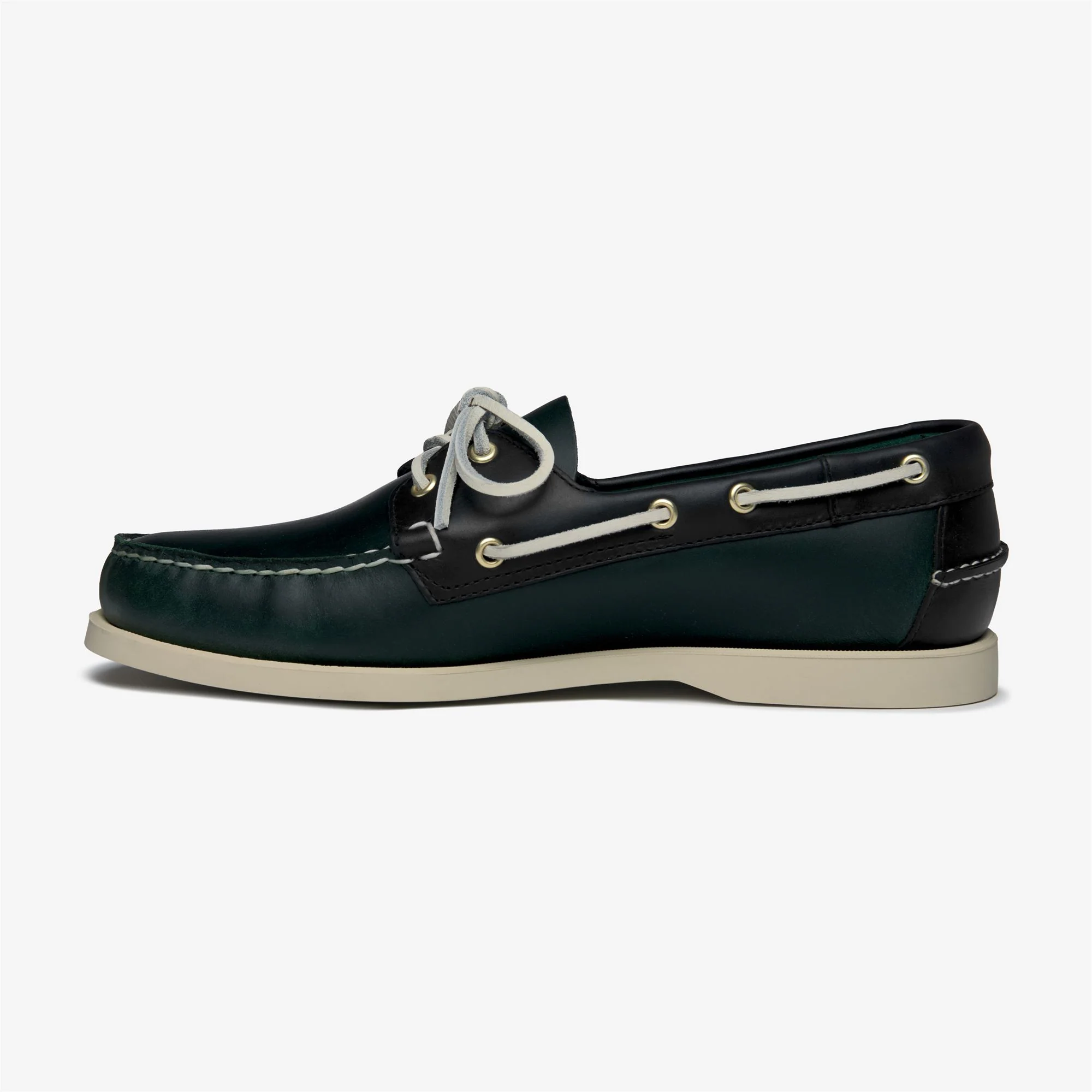 DOCKSIDES PORTLAND WAXED - Docksides - Mocassin - Man - Green Forest-Blue Navy - Image 3