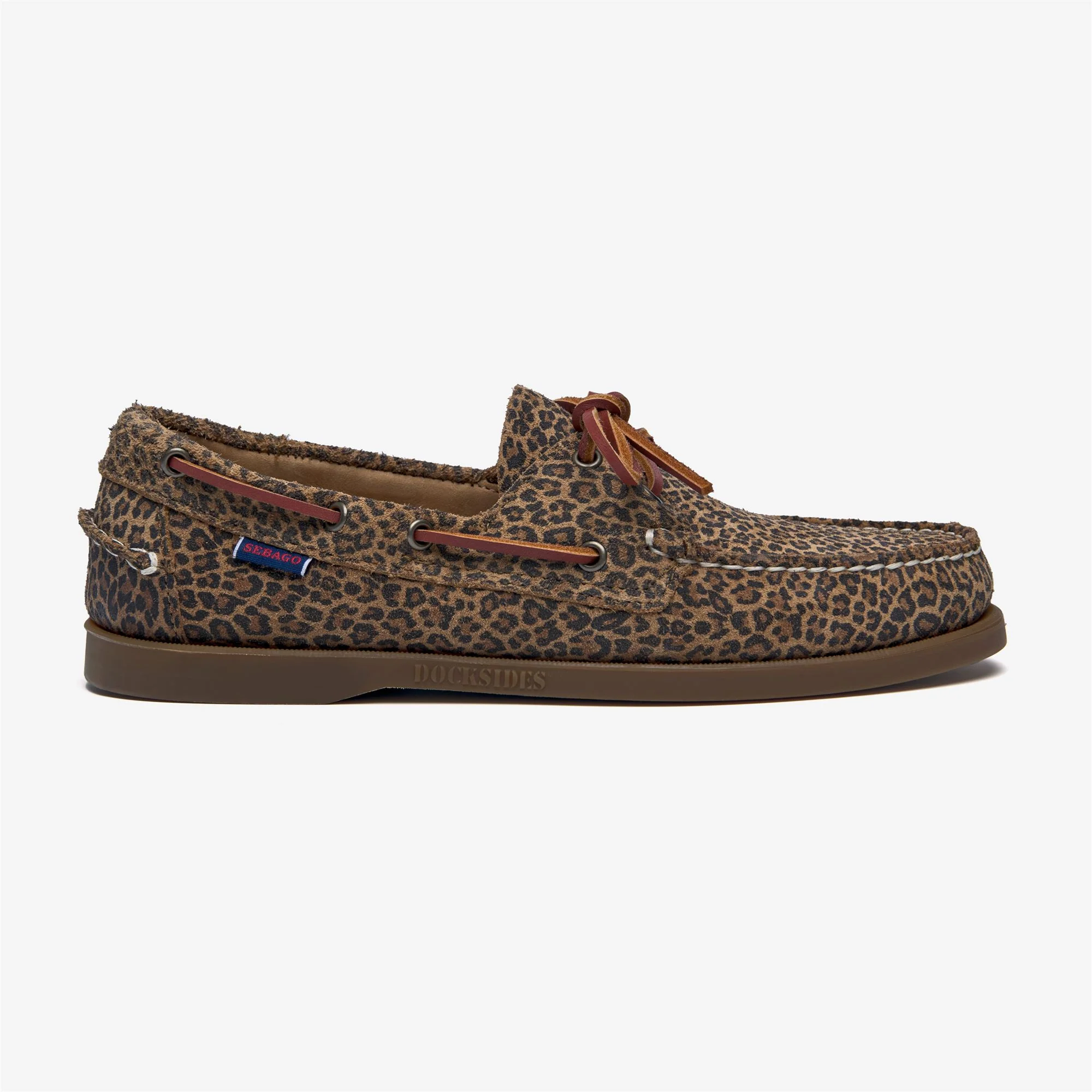 PORTLAND FLESH OUT PRINT - Docksides - Mocassin - Man - Brown-Leopard-Gum