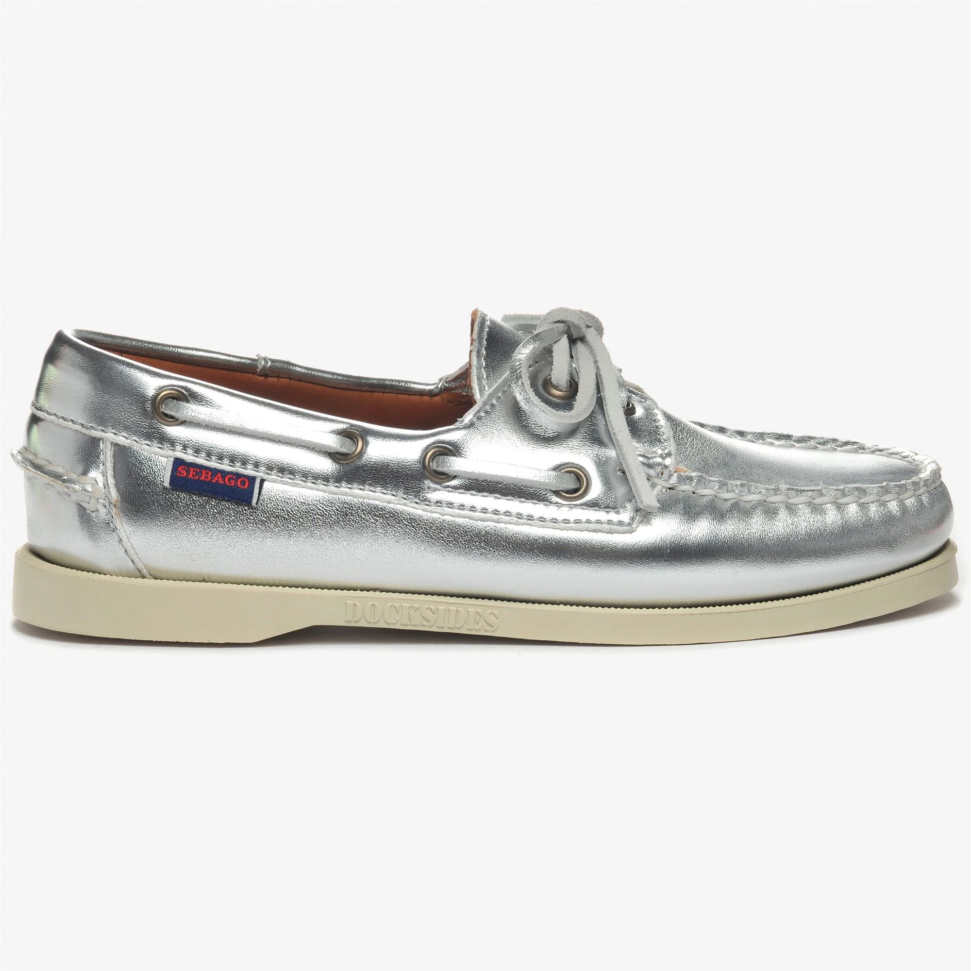 DOCKSIDES PORTLAND MET WOMAN - Docksides - Mocassin - Woman - Silver-Grey Silver