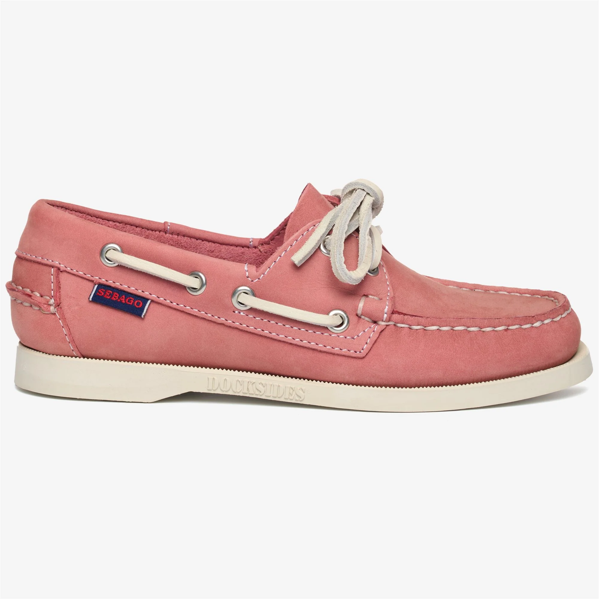 DOCKSIDES PORTLAND NUBUCK WOMAN - Docksides - Mocassin - Woman - Pink-White-Pink Sea-White
