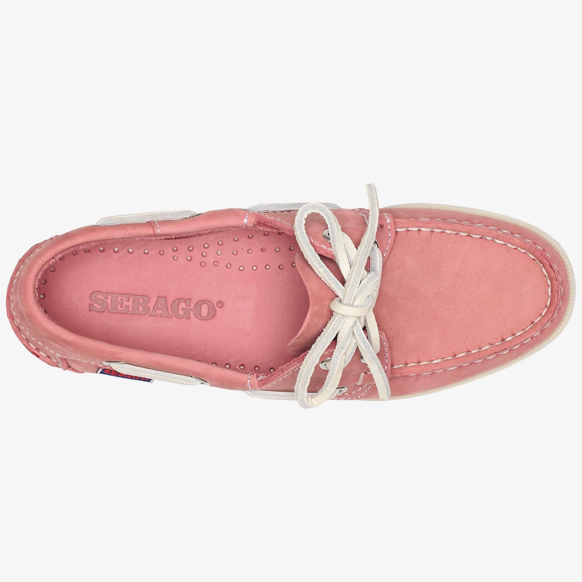 DOCKSIDES PORTLAND NUBUCK WOMAN - Docksides - Mocassin - Woman - Pink-White-Pink Sea-White - Image 4