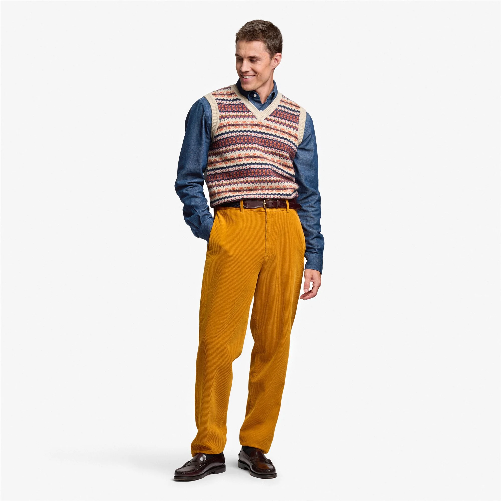 RENDON CORDUROY - Dresses - Chino - Man - Yellow Tan - Image 3