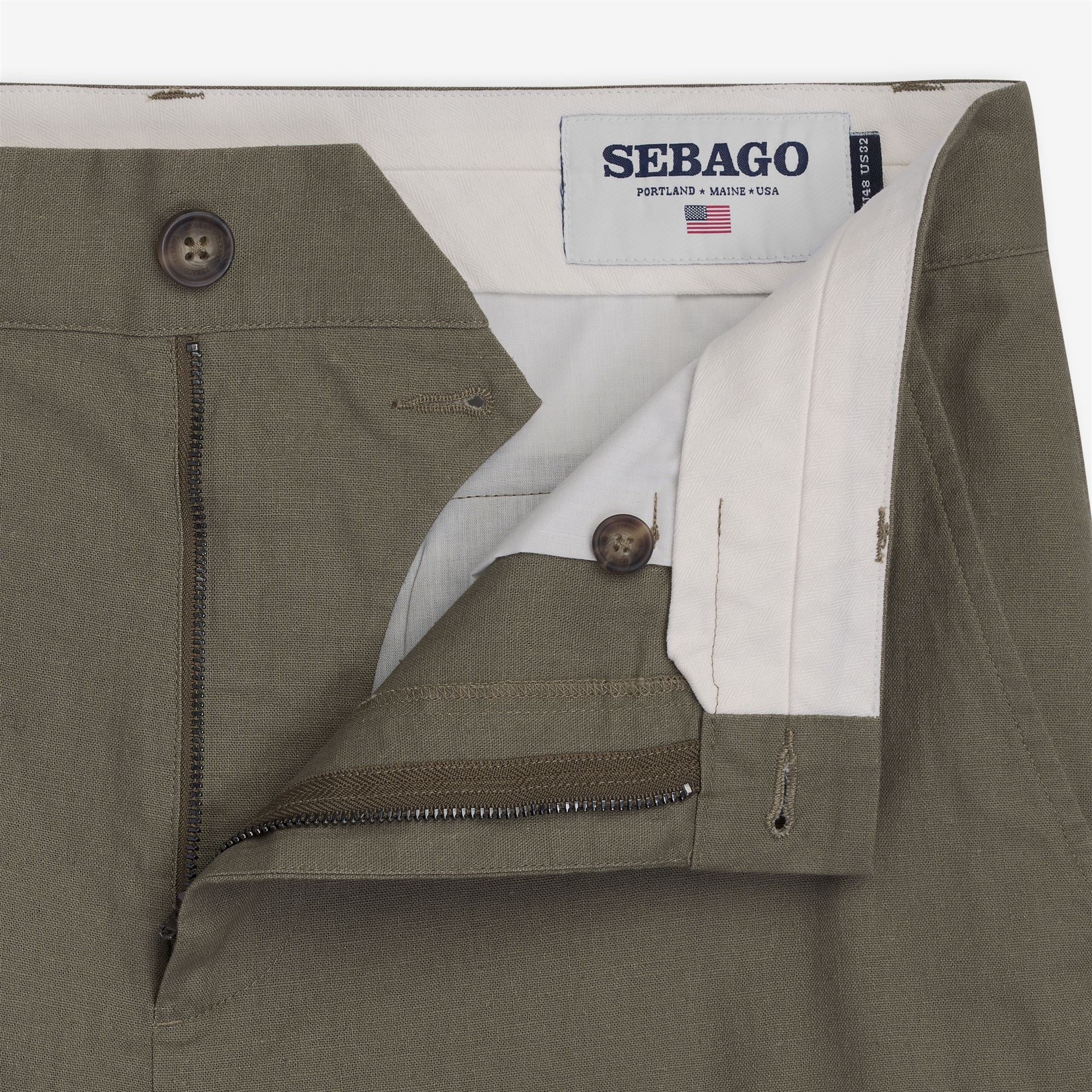 RENDON LINEN - Dresses - Pants - Man - Green Lichen - Image 3