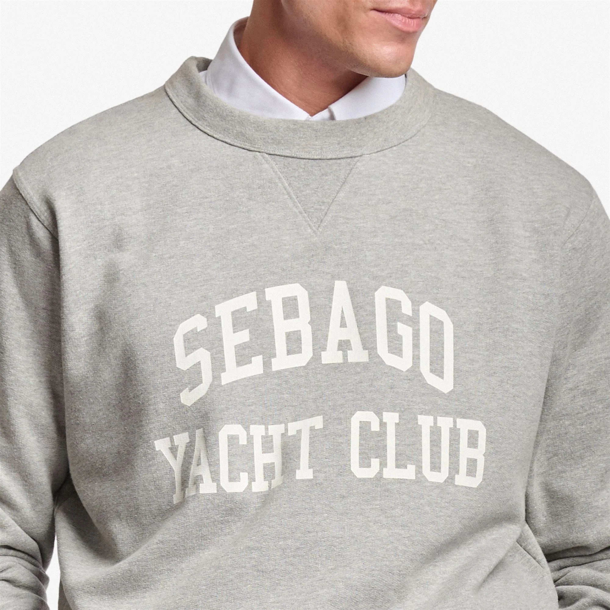 BOOTHBAY - Fleece - Jumper - Man - GREY MELANGE-WHITE-Grey Md Mel - Image 4
