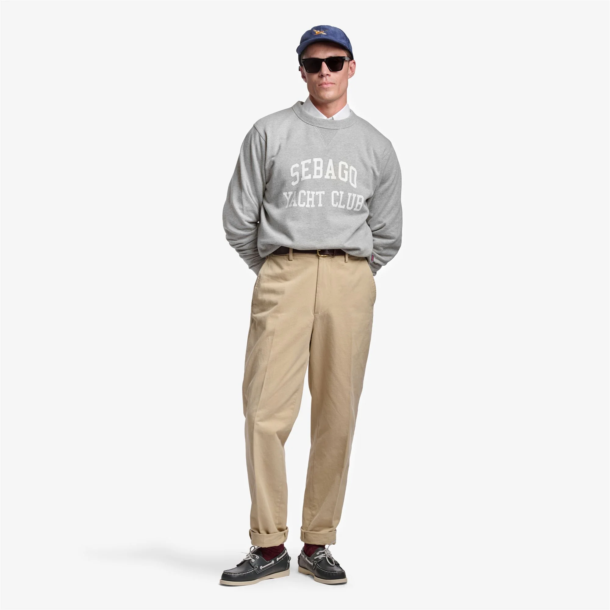 BOOTHBAY - Fleece - Jumper - Man - GREY MELANGE-WHITE-Grey Md Mel - Image 5