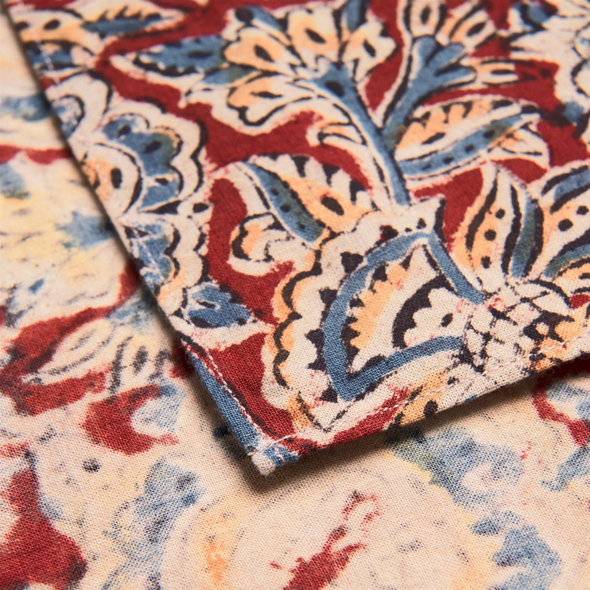 DEER ISLE - Headwear - Bandana - Unisex - Beige-Red-Blu-Yellow Fancy - Image 2