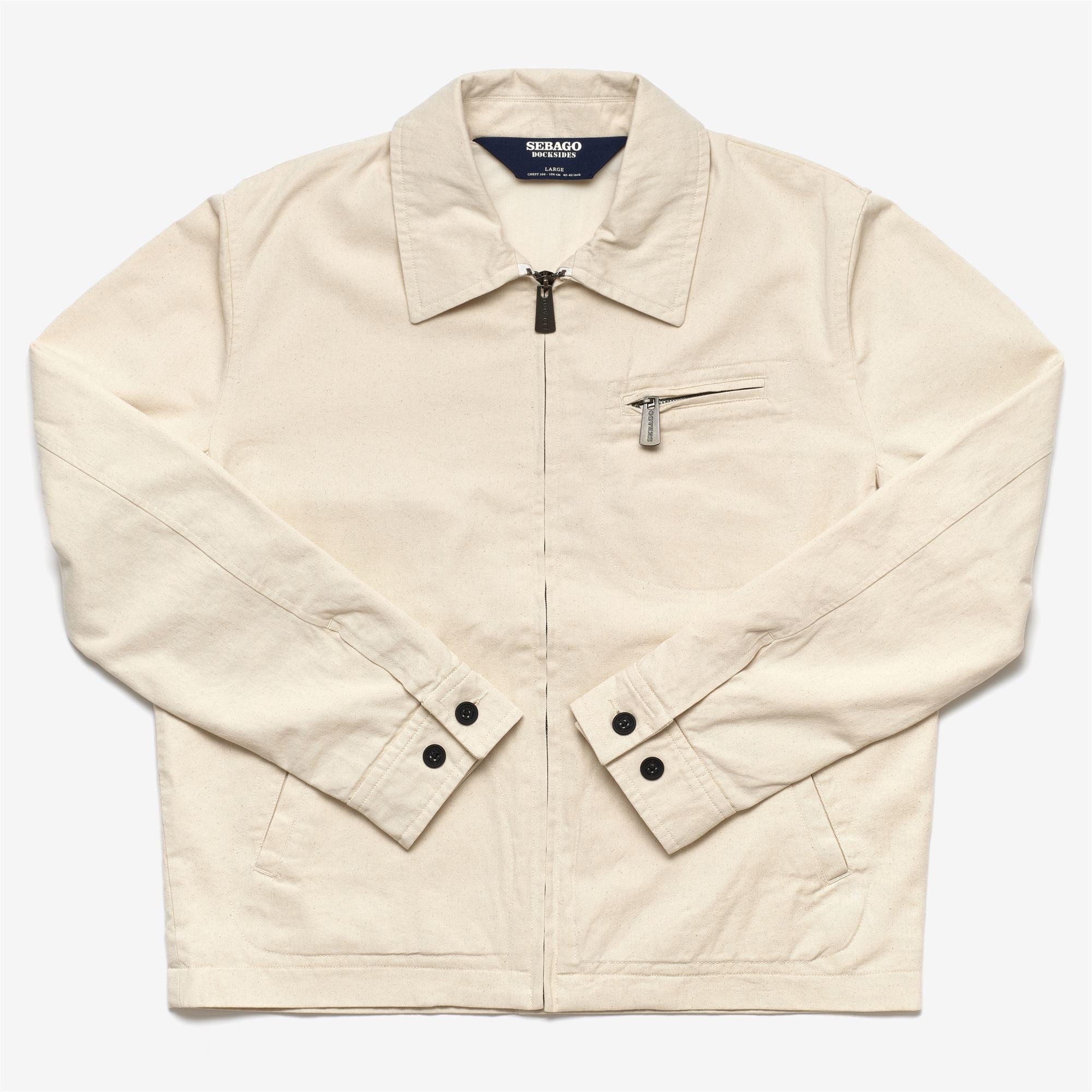 DECK TWILL - Jackets - Short - Man - Beige Swan