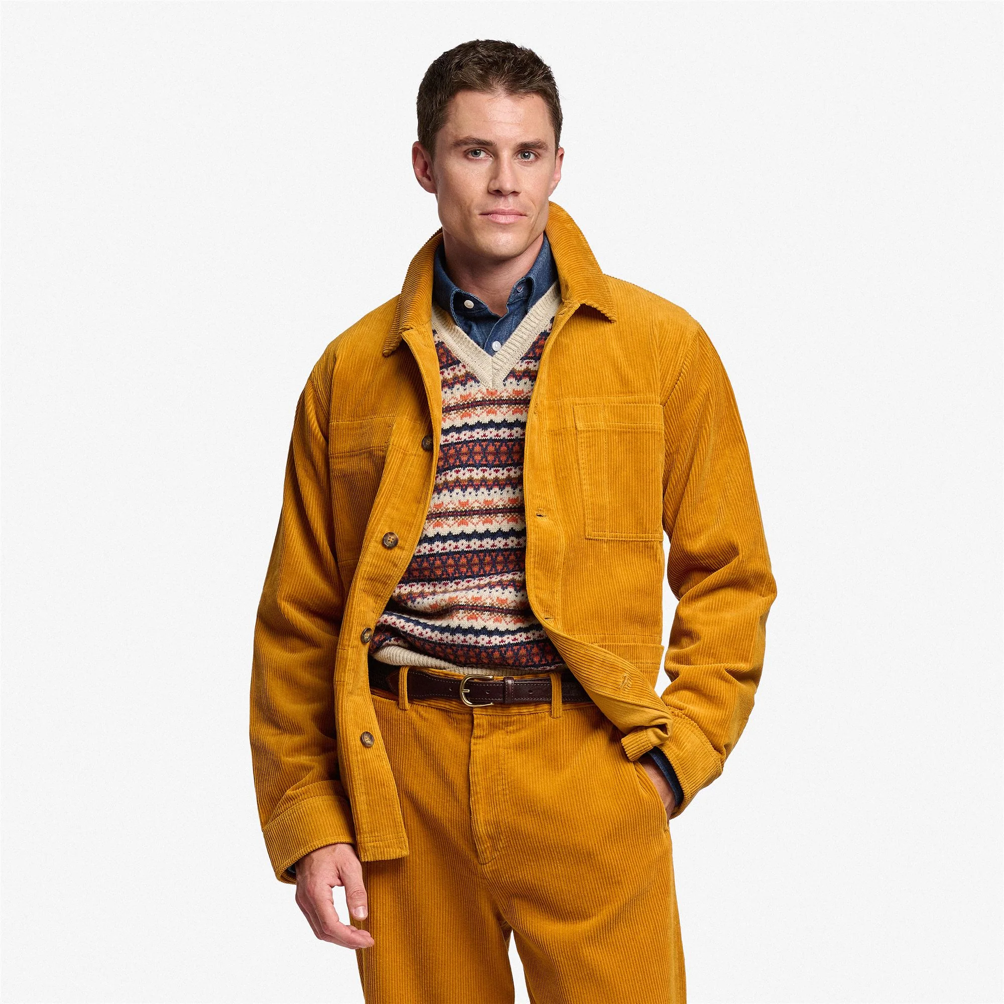 DORR CORDUROY - Jackets - Mid - Unisex - Yellow Tan - Image 4