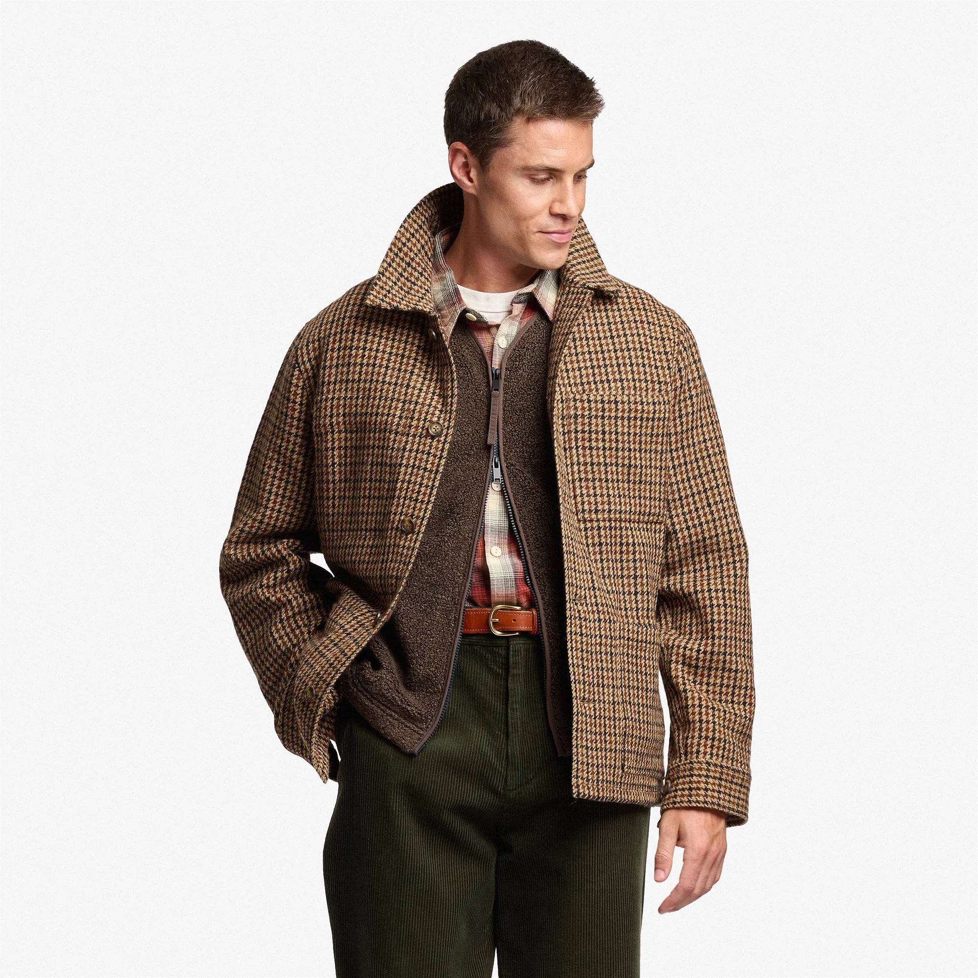 DORR PIED DE POULE - Jackets - Mid - Unisex - Beige-Brown-Dk Navy - Image 3