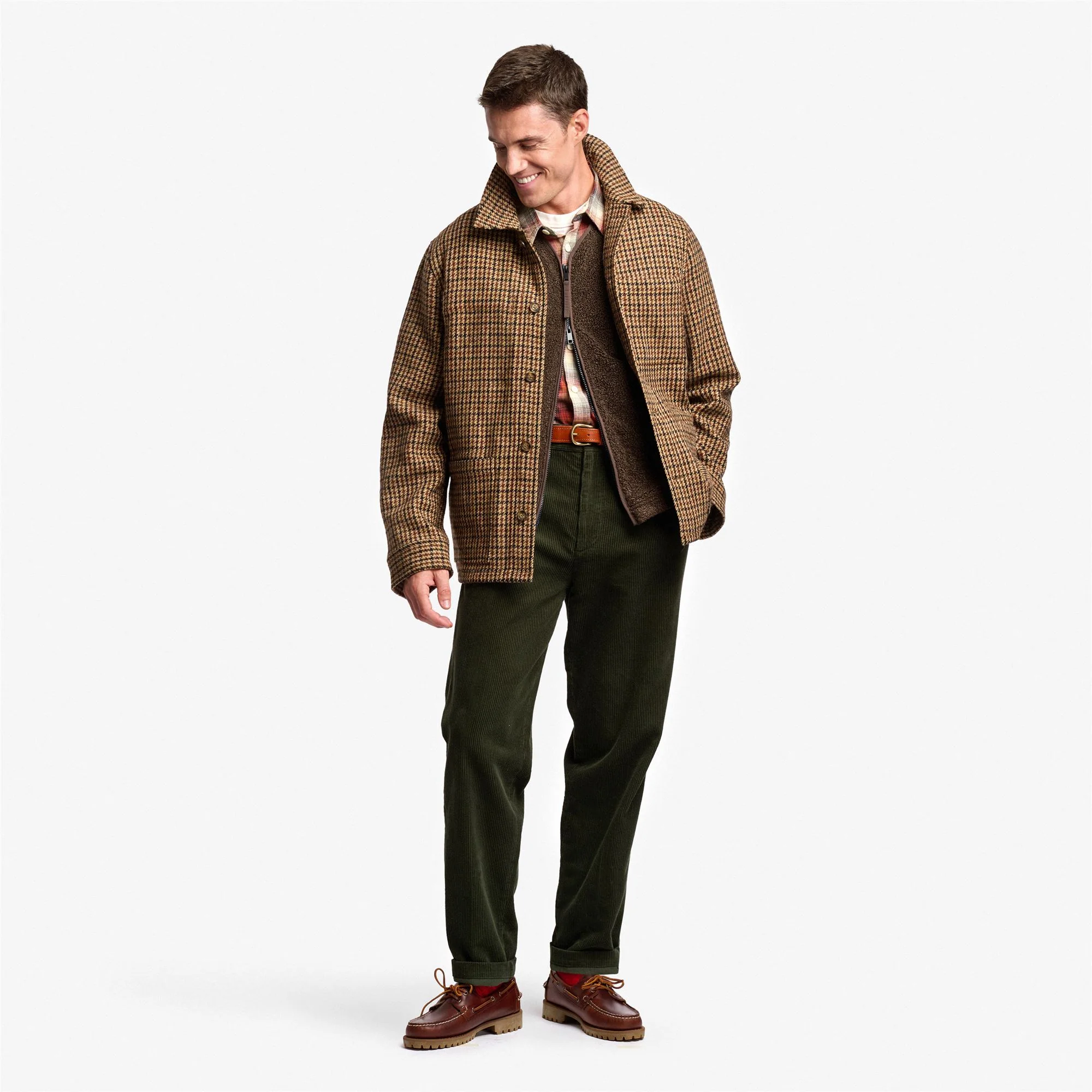 DORR PIED DE POULE - Jackets - Mid - Unisex - Beige-Brown-Dk Navy - Image 6