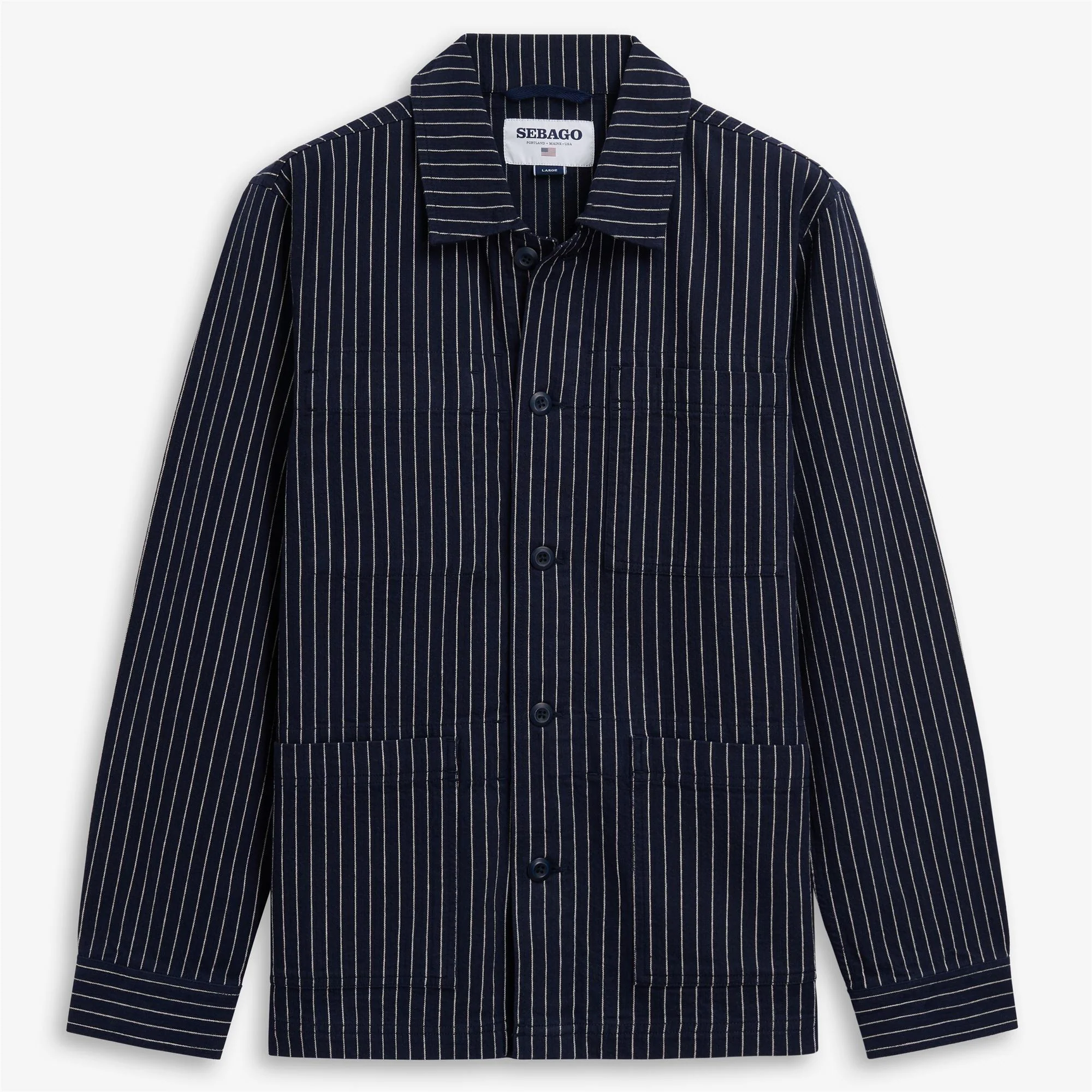 DORR STRIPES - Jackets - Mid - Unisex - BLUE-WHITE NATURAL