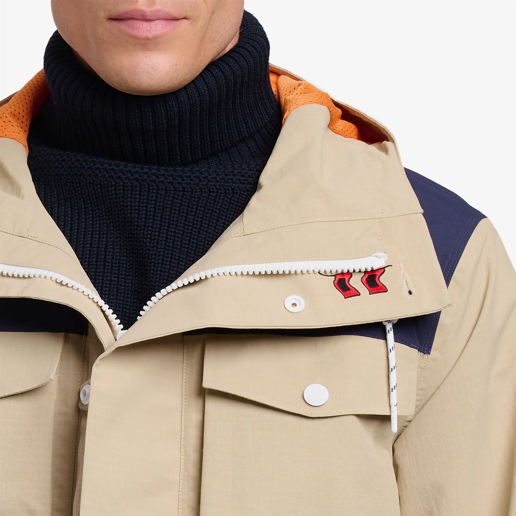 HURRICANE DIAZ - Jackets - 3/4 Length - Unisex - BEIGE-NAVY-ORANGE - Image 6