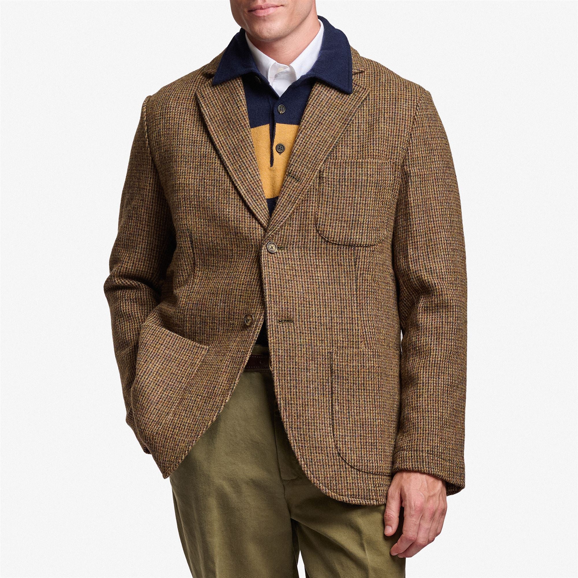 NEDDICK MICROPIEDDEPOULE - Jackets - Jacket - Unisex - Beige-Brown-Dk Navy - Image 3