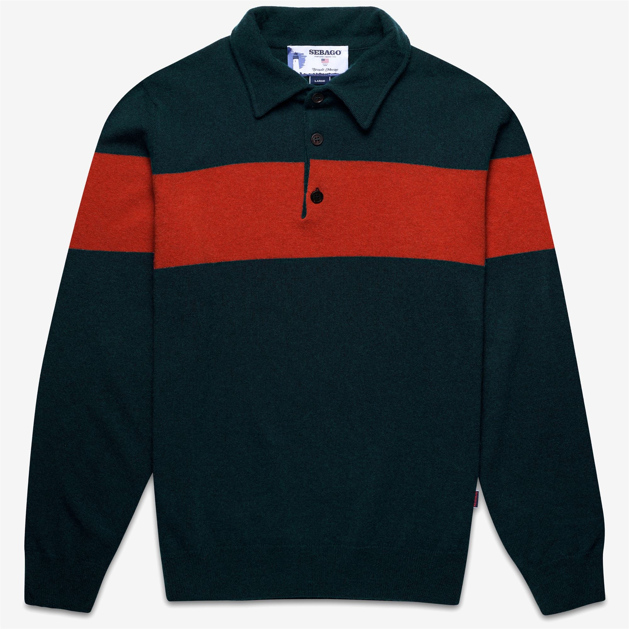 MARSHILL - Knitwear - Polo - Unisex - Green-Orange Brownish