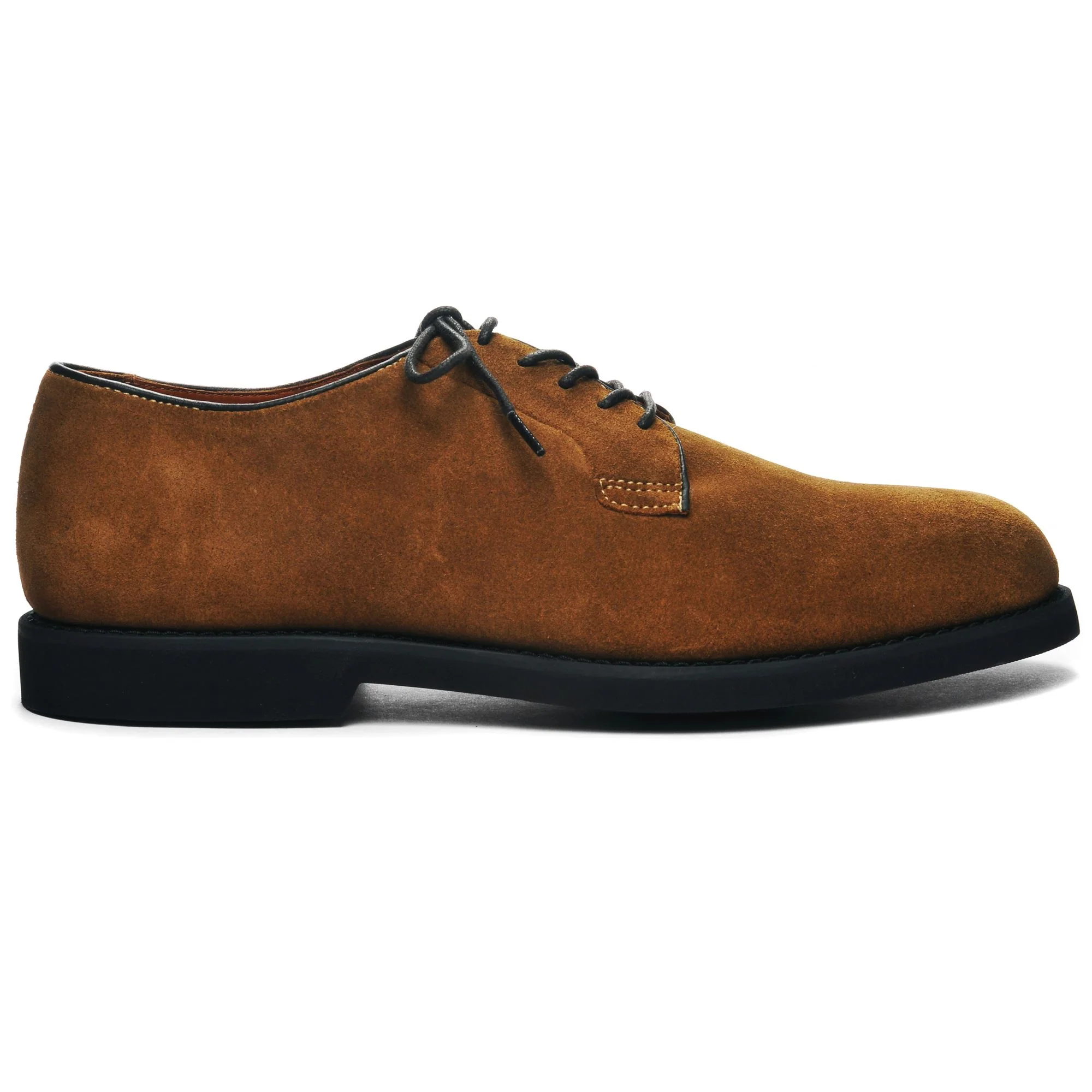 WINTHROP SUEDE - Laced Shoes - Low Cut - Man - Brown Cognac-Brown Brique