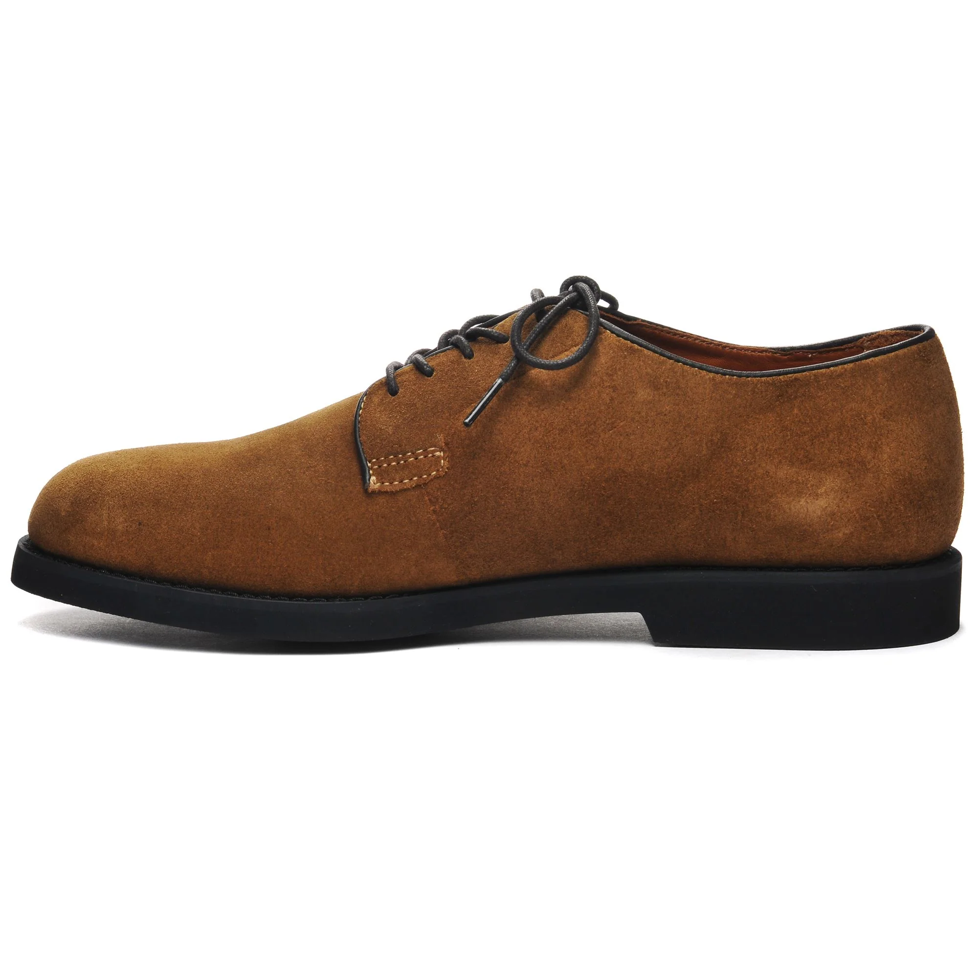WINTHROP SUEDE - Laced Shoes - Low Cut - Man - Brown Cognac-Brown Brique - Image 3