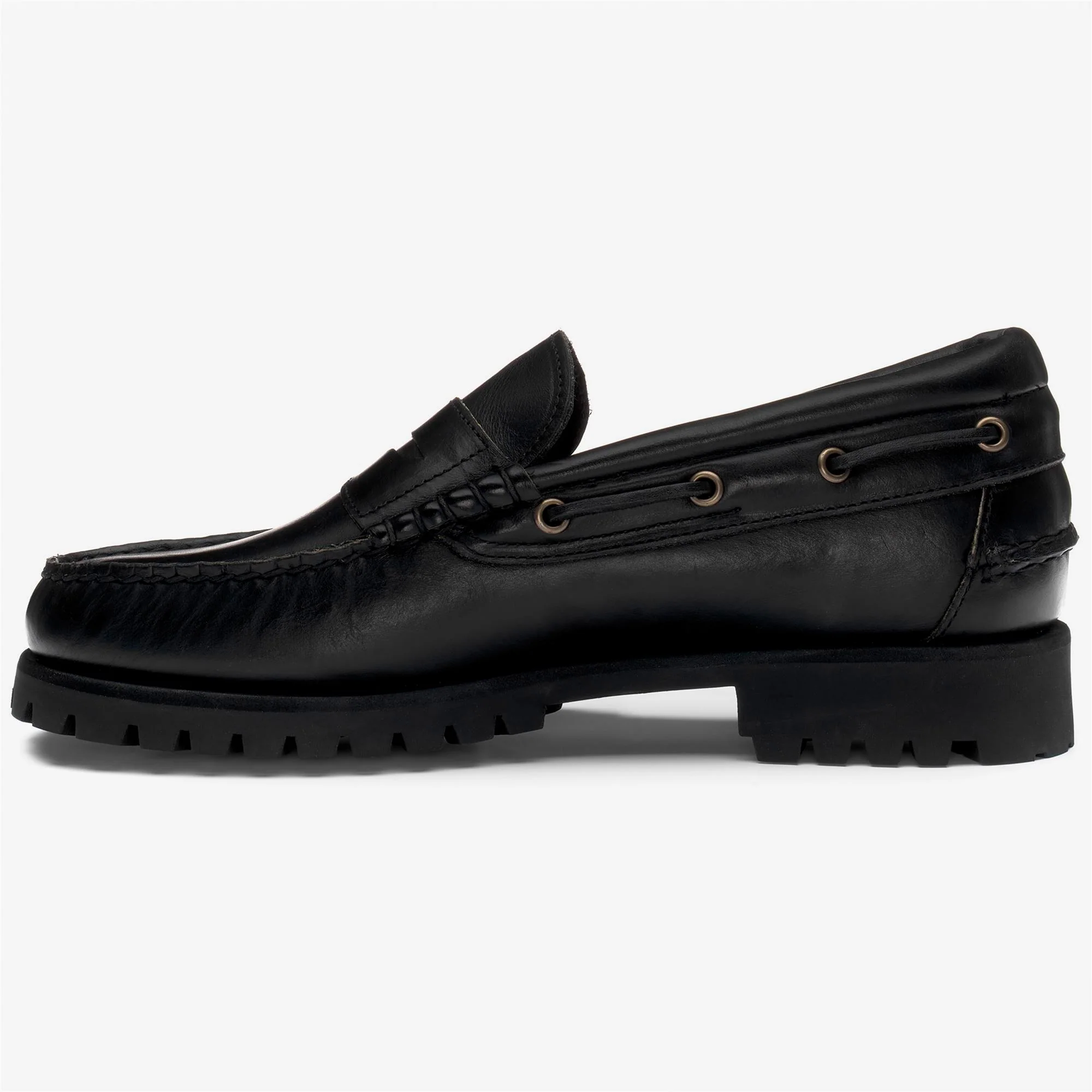 ACADIA MOCCASIN - Docksides - Moccasin - Man - Total Black-Black - Image 3