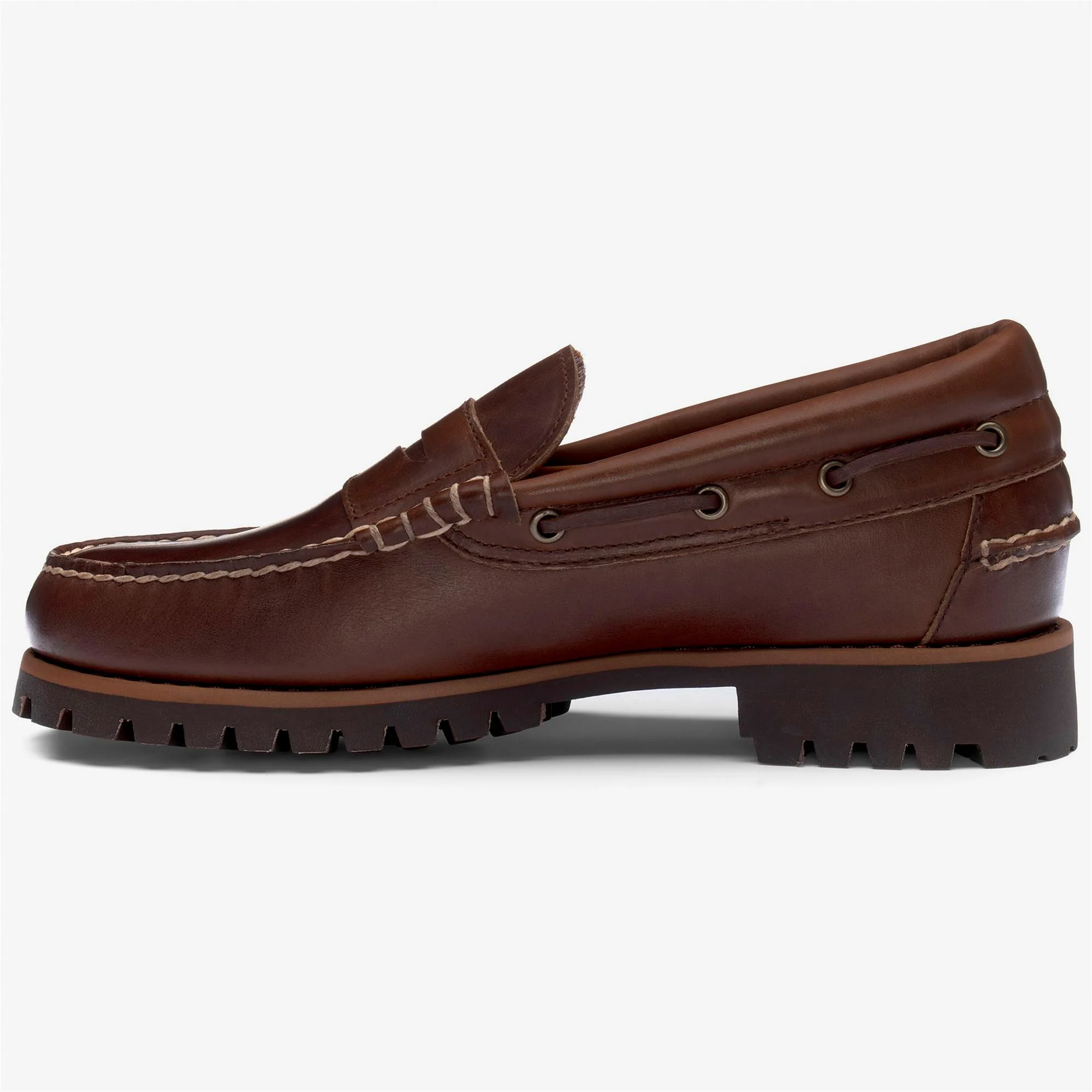 ACADIA MOCCASIN - Docksides - Moccasin - Man - Total Dk Brown-Brown Seal - Image 3