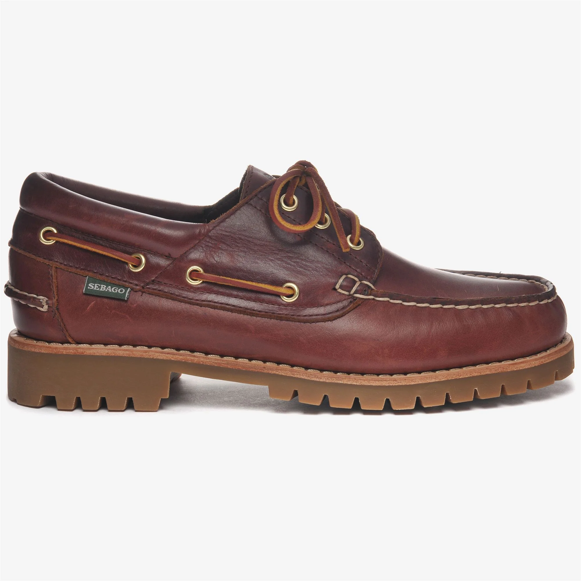 ACADIA PREMIUM - Docksides - Moccasin - Man - Brown Burgundy-Burgundy