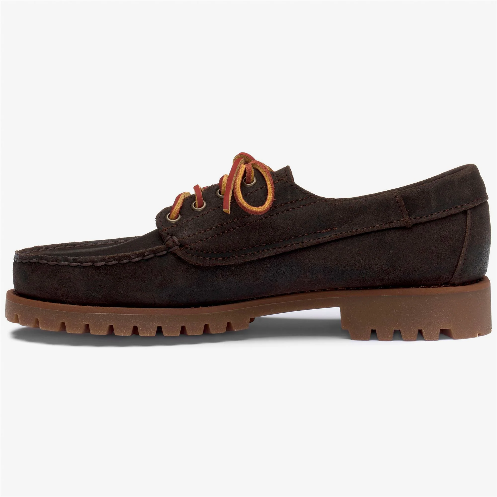 ASKOOK LUG SUEDE WAXED - Docksides - Moccasin - Man - Dk Brown-Brown Seal - Image 3