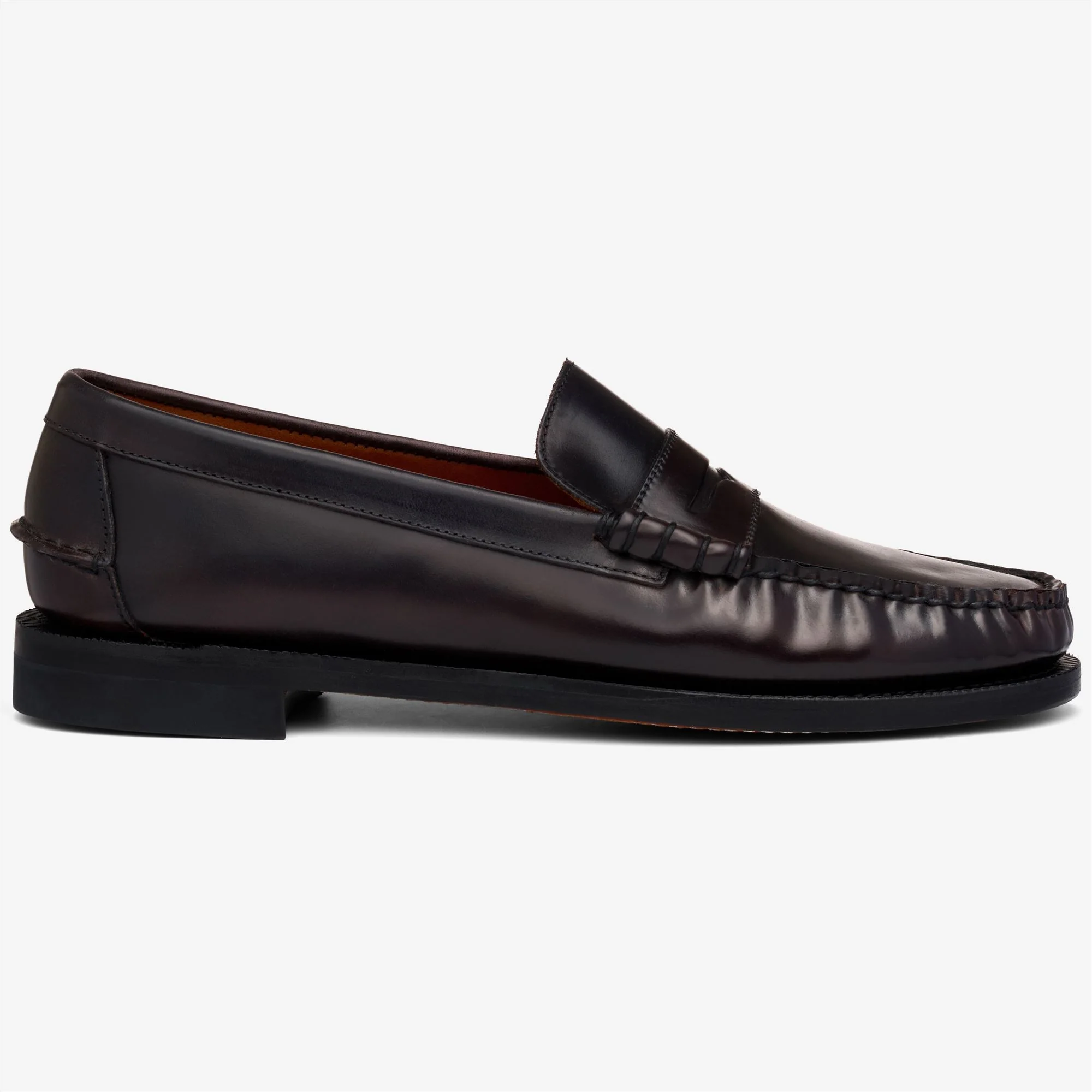 CLASSIC DAN SHELL CORDOVAN - Moc - Moccasin - Man - Black