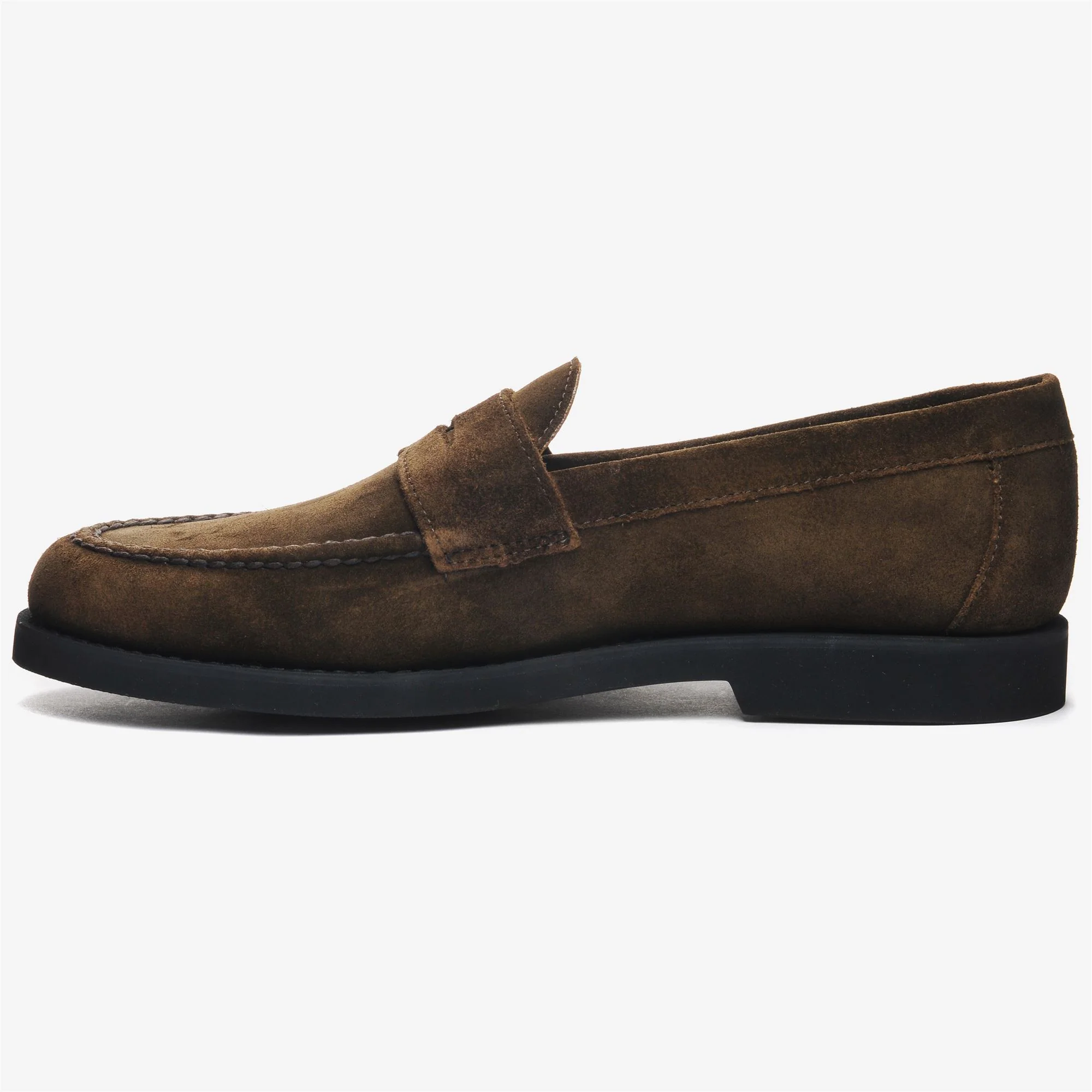 RYAN SUEDE PO - Moc - Moccasin - Man - Green Military-Brown Oliva - Image 3