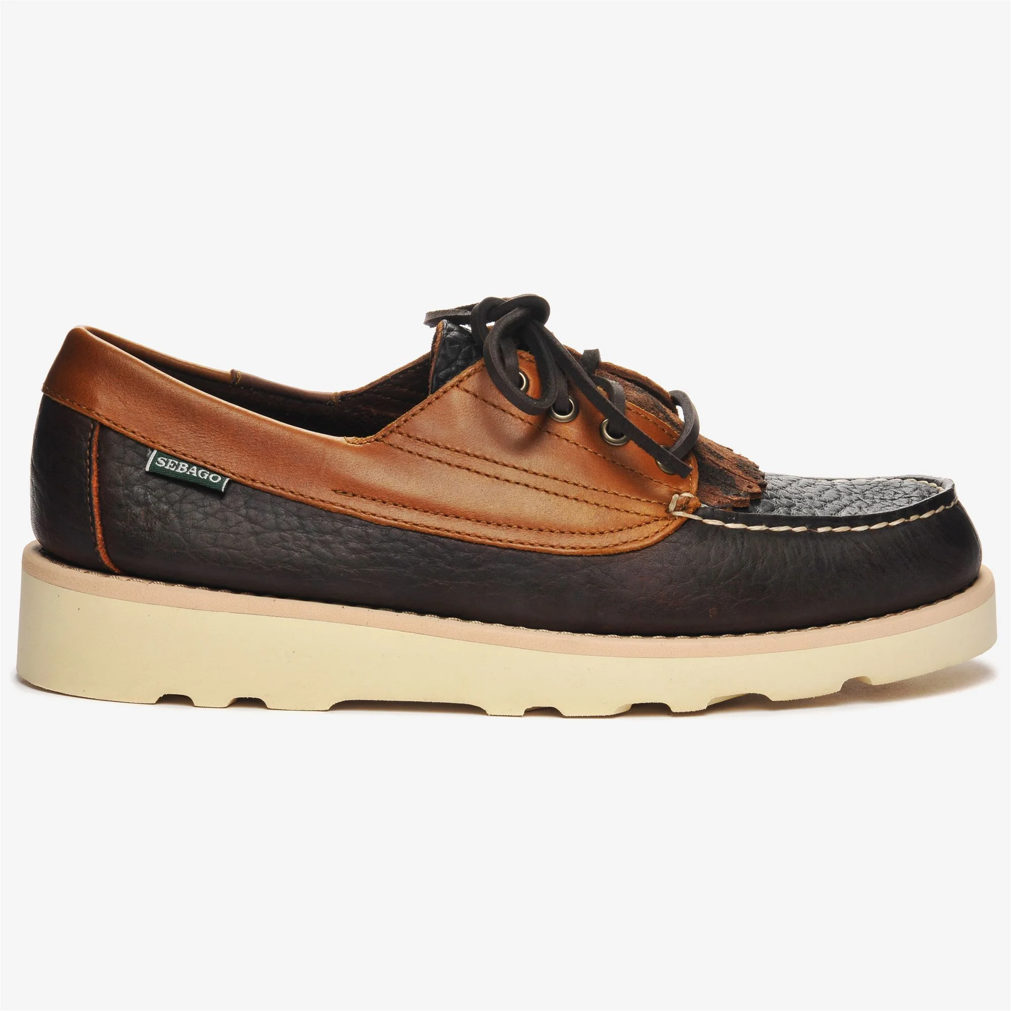 TALA FRINGE - Docksides - Moccasin - Man - Dk Brown- Coffee- Yellow Mustard