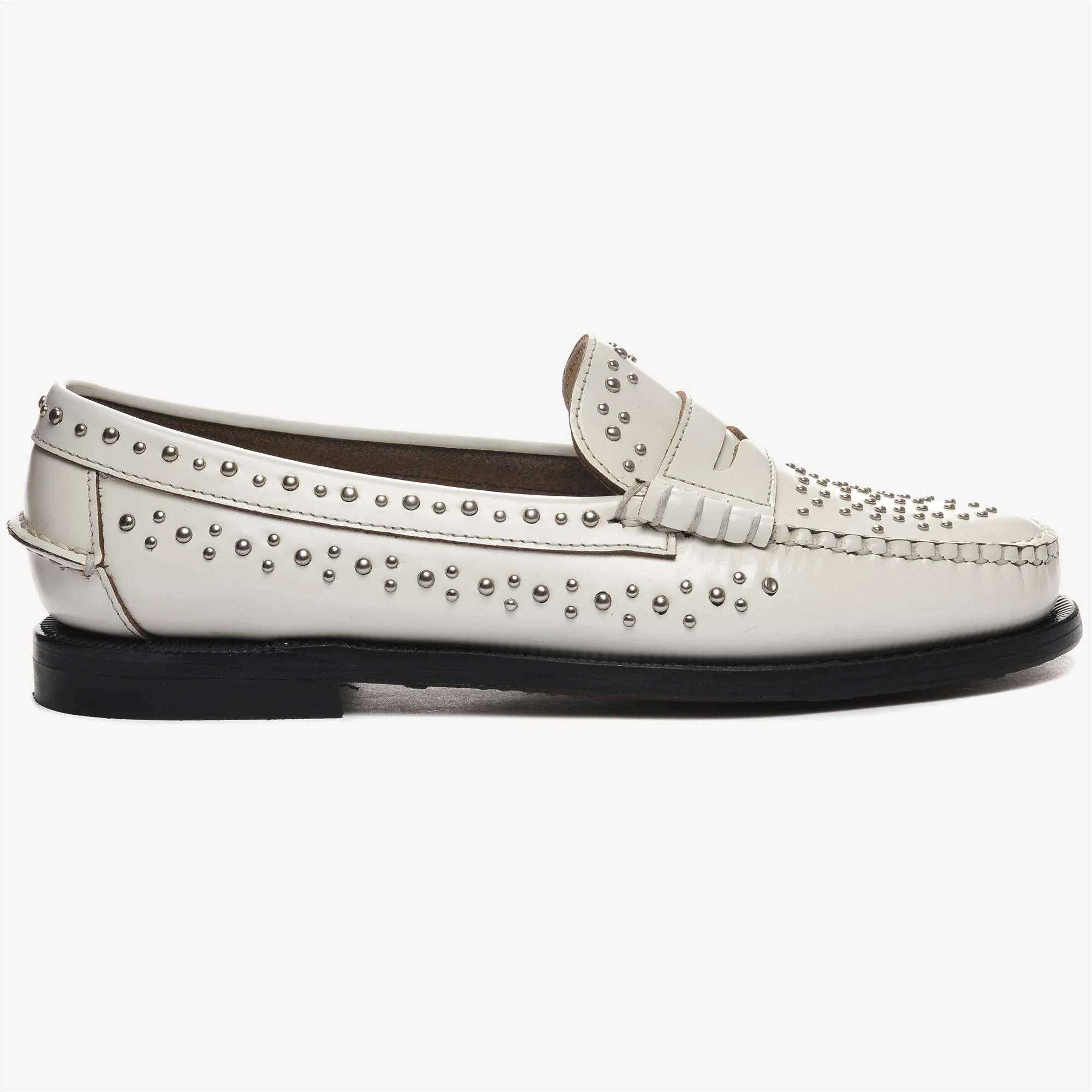 DAN STUDS WOMAN - Moc - Moccasin - Woman - White