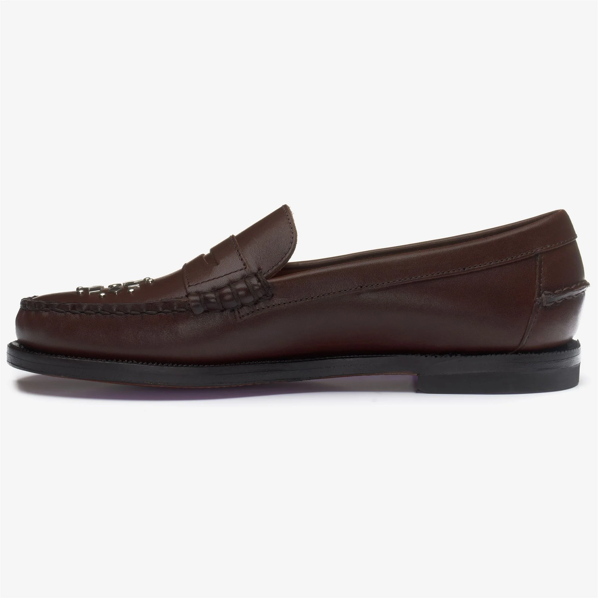 DANDETTE STUDS WOMAN - Moc - Moccasin - Woman - Dk Brown-Brown Seal - Image 3