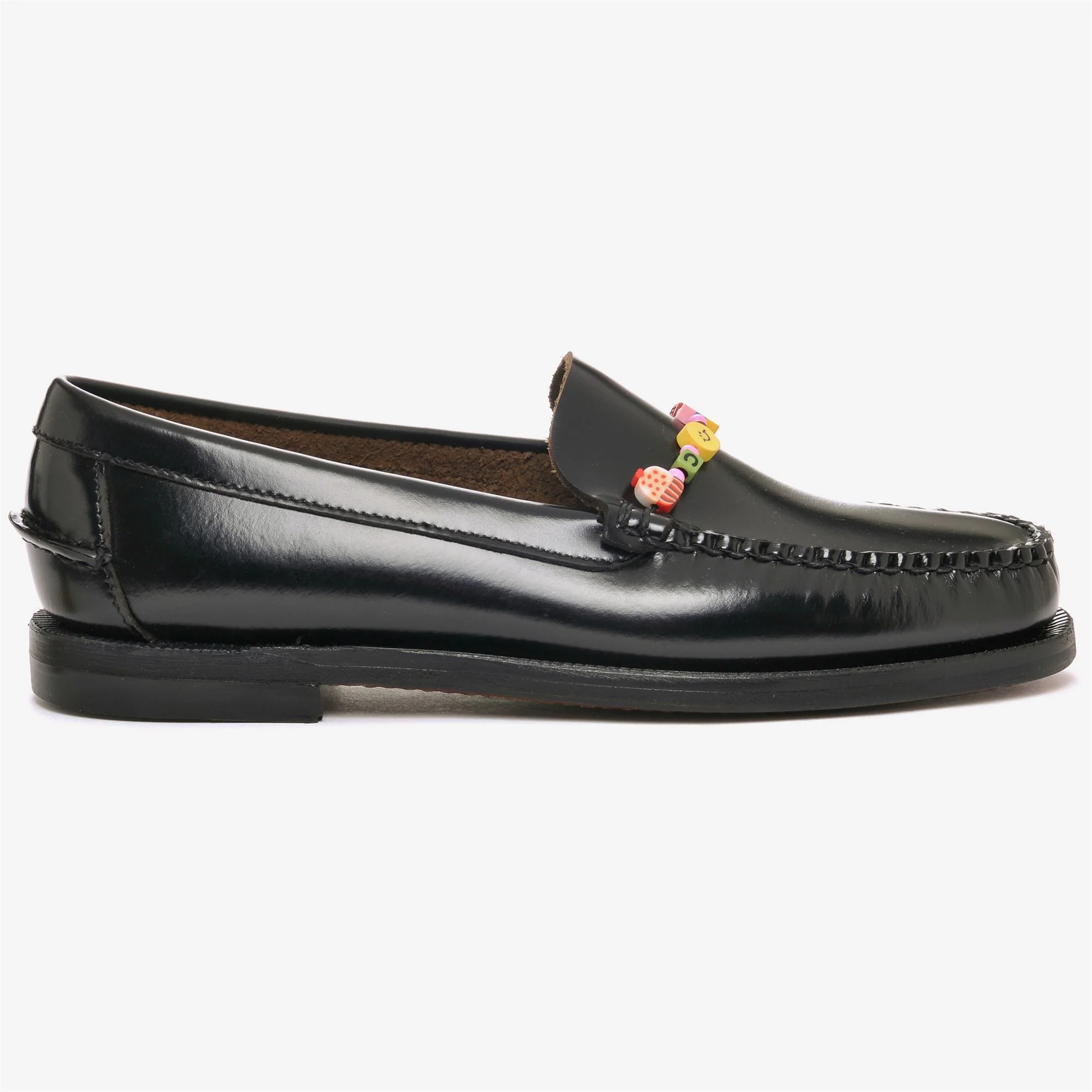 FRANK BEADS WOMAN - Moc - Moccasin - Woman - Black