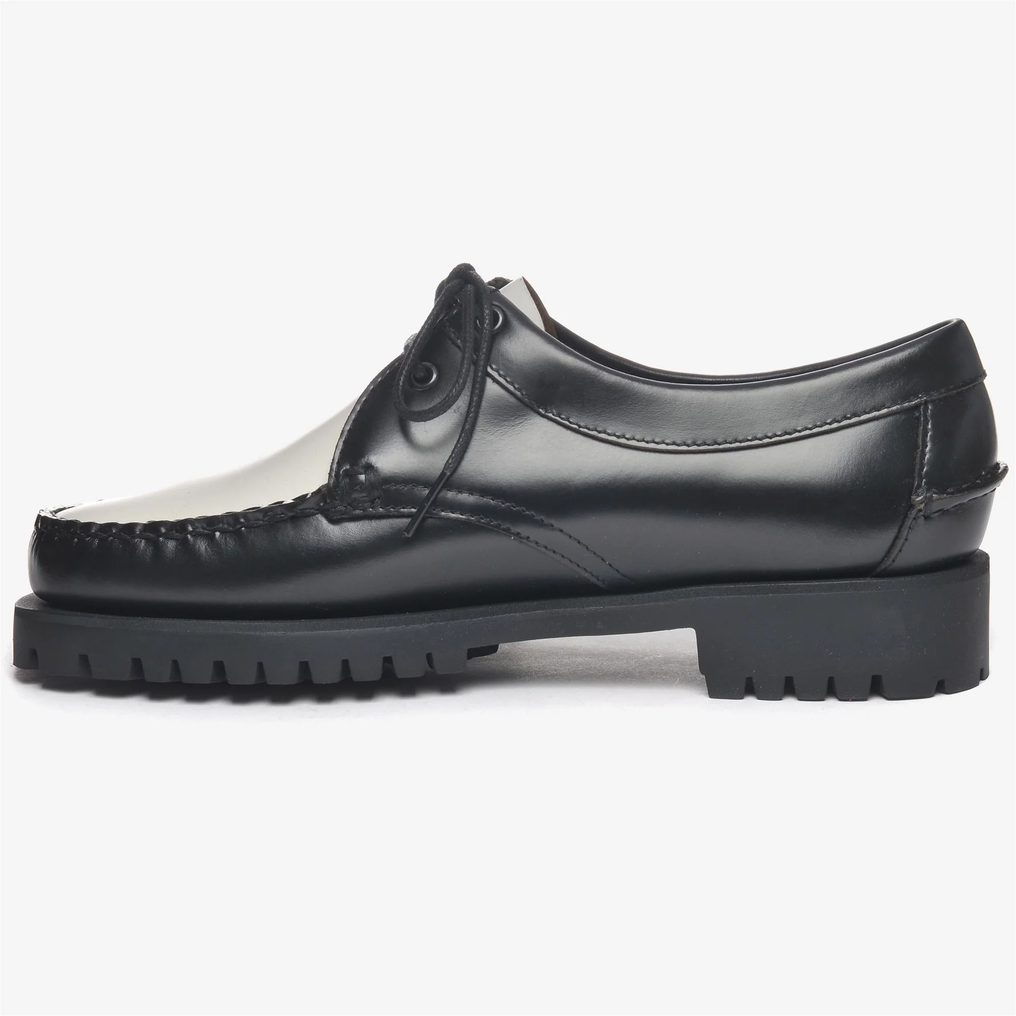 JAMES LUG WOMAN - Moc - Moccasin - Woman - Black-White-Black-White - Image 3