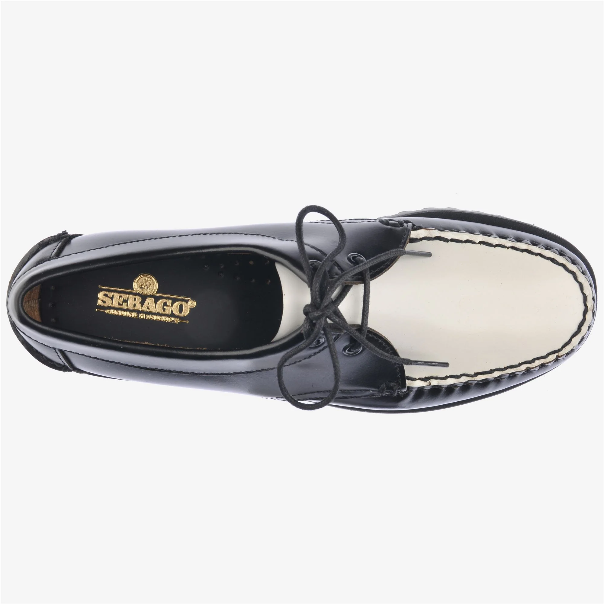 JAMES LUG WOMAN - Moc - Moccasin - Woman - Black-White-Black-White - Image 4