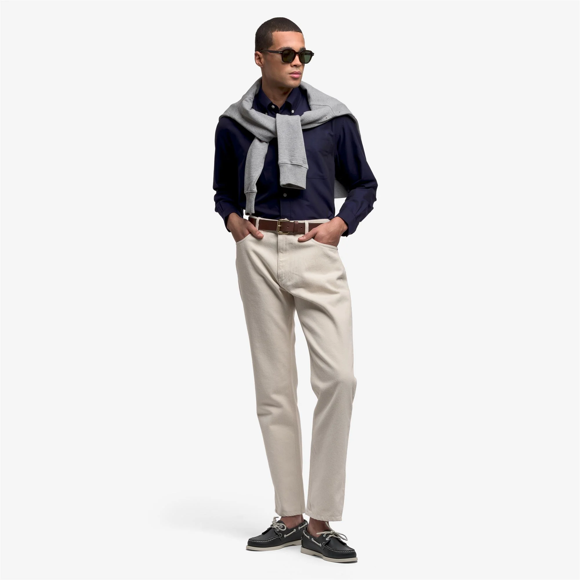 SANBORN - Pants - 5 Pockets - Man - Beige Gesso - Image 4