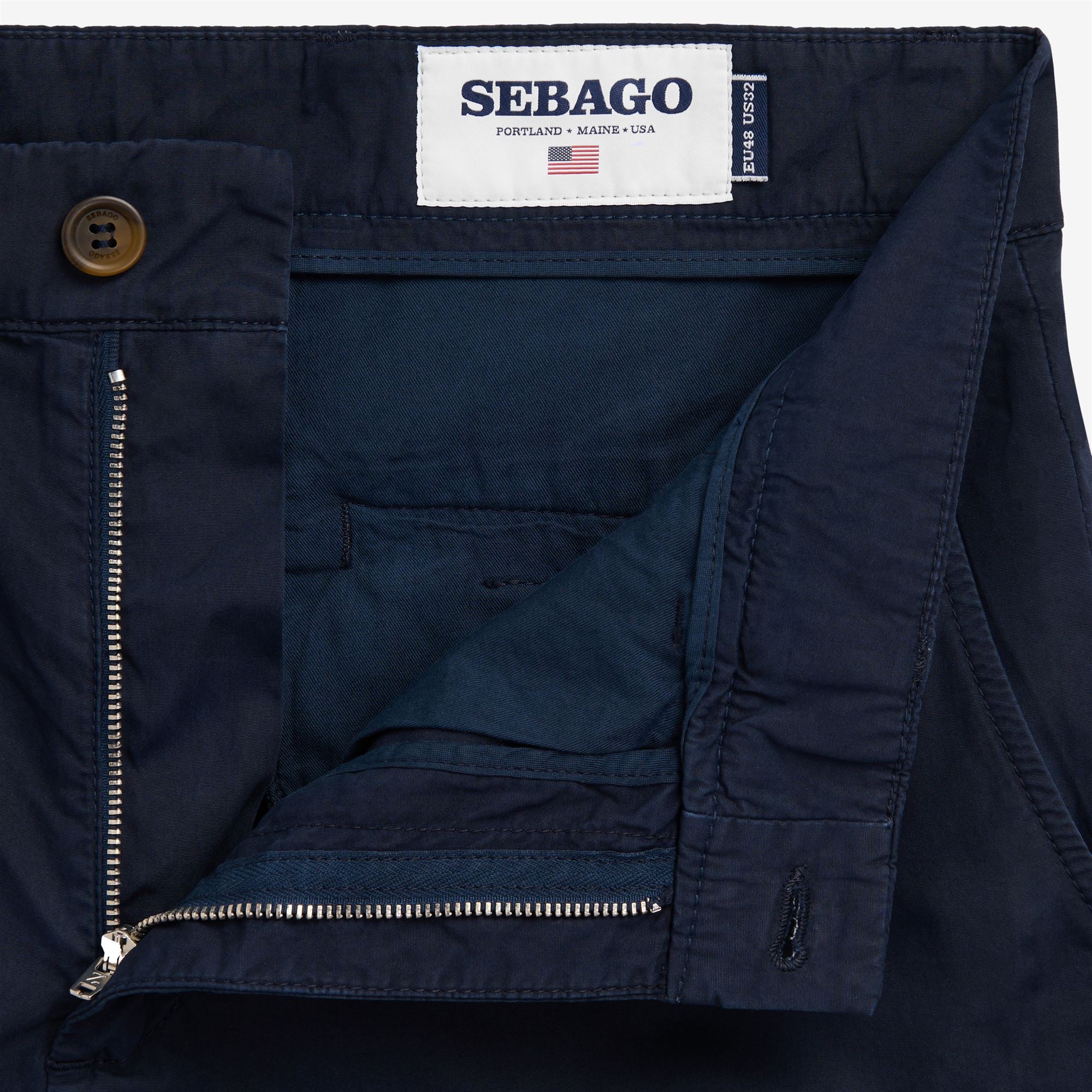 SASANOA - Pants - Chino - Man - Blue Dk - Image 3