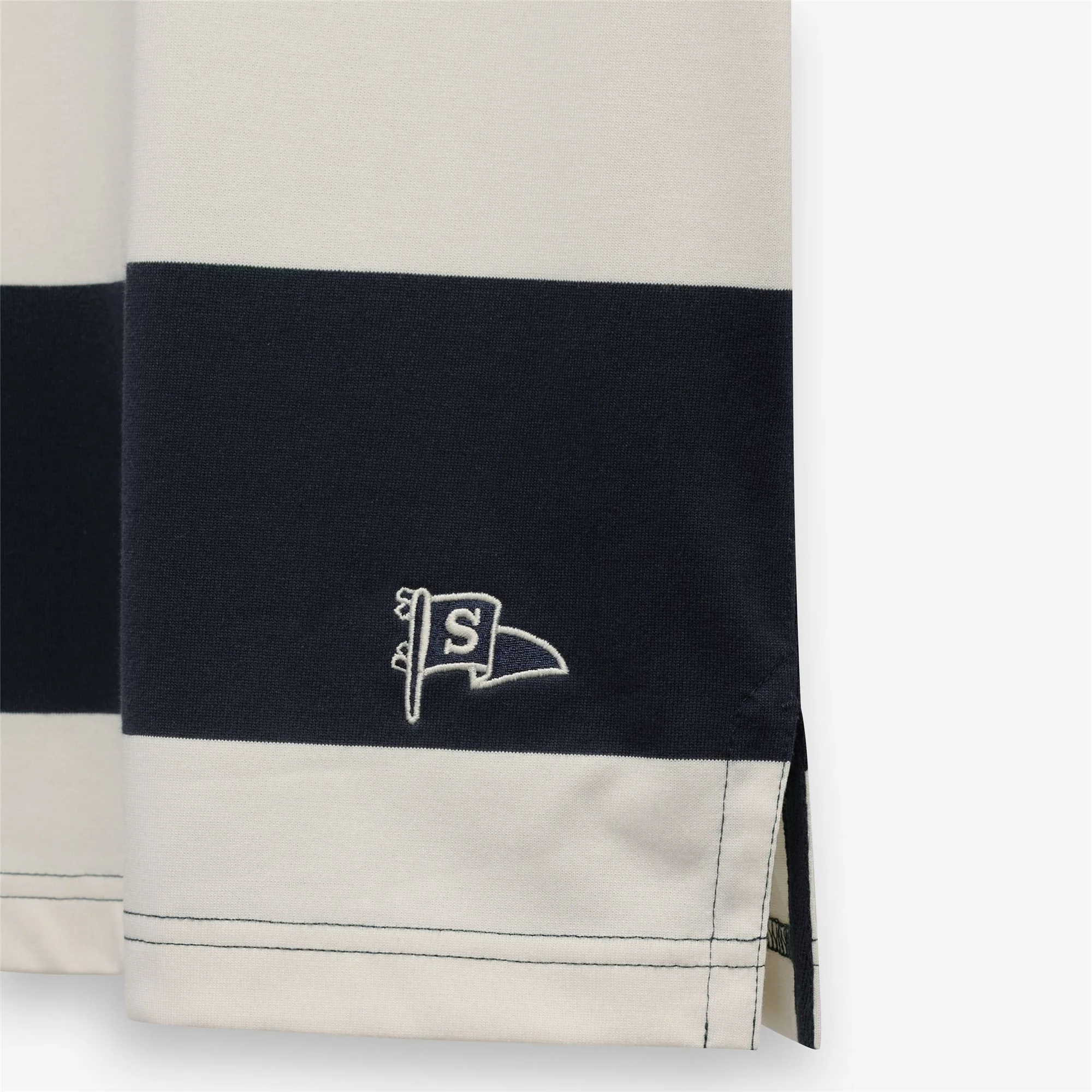 CAMPBELL SS - Polo Shirts - Polo - Unisex - White Natural-blue - Image 3