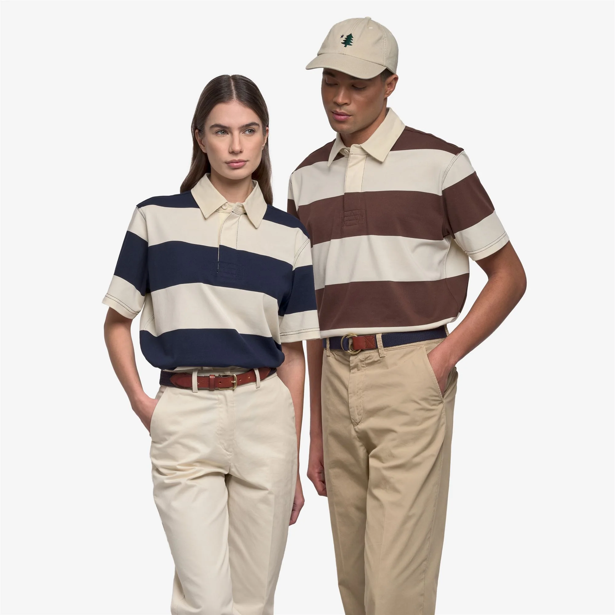 CAMPBELL SS - Polo Shirts - Polo - Unisex - White Natural-blue - Image 7