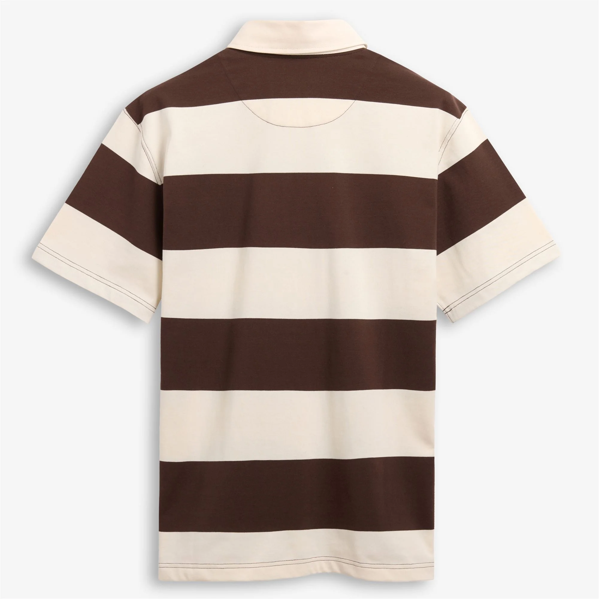 CAMPBELL SS - Polo Shirts - Polo - Unisex - White Natural- Brown - Image 2
