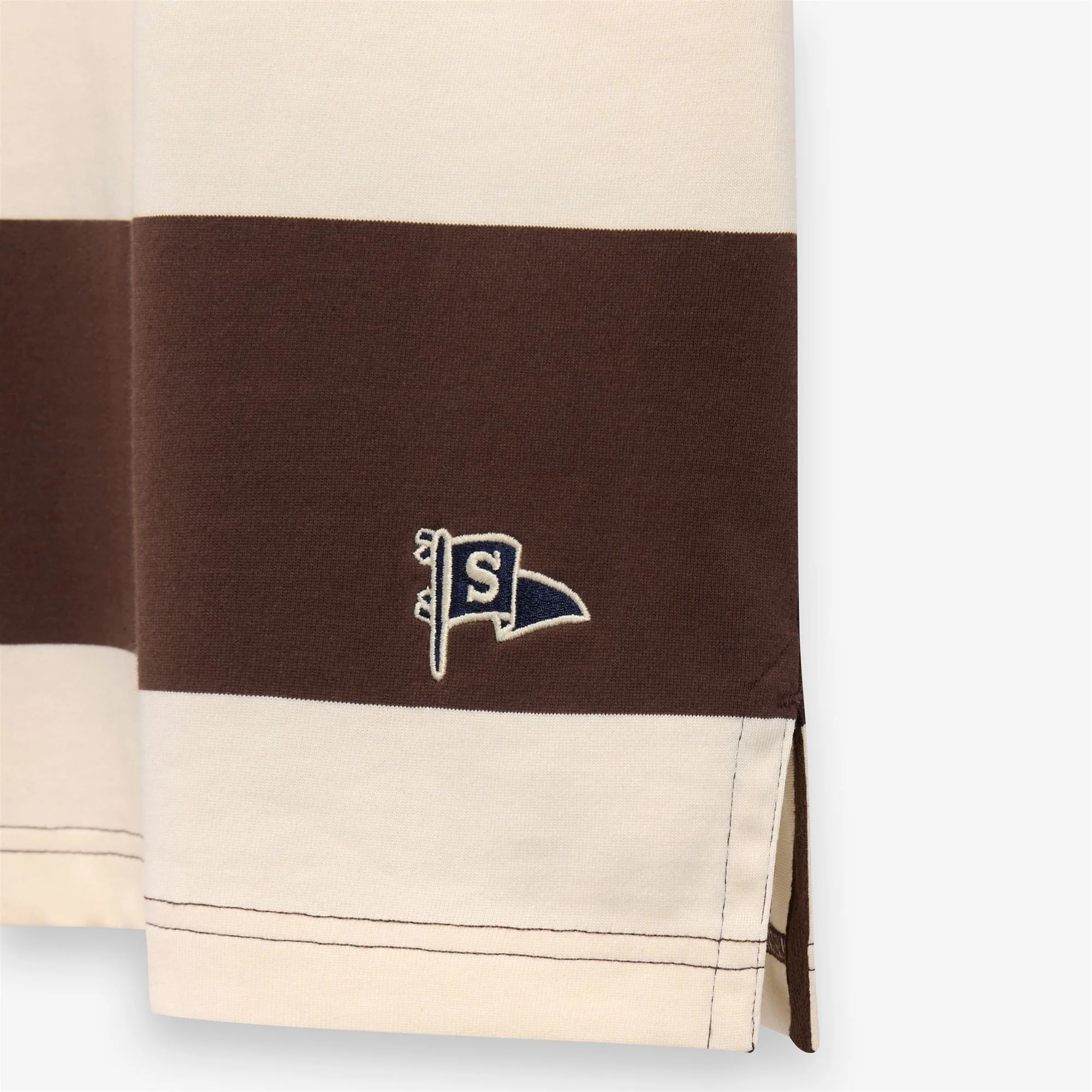 CAMPBELL SS - Polo Shirts - Polo - Unisex - White Natural- Brown - Image 3