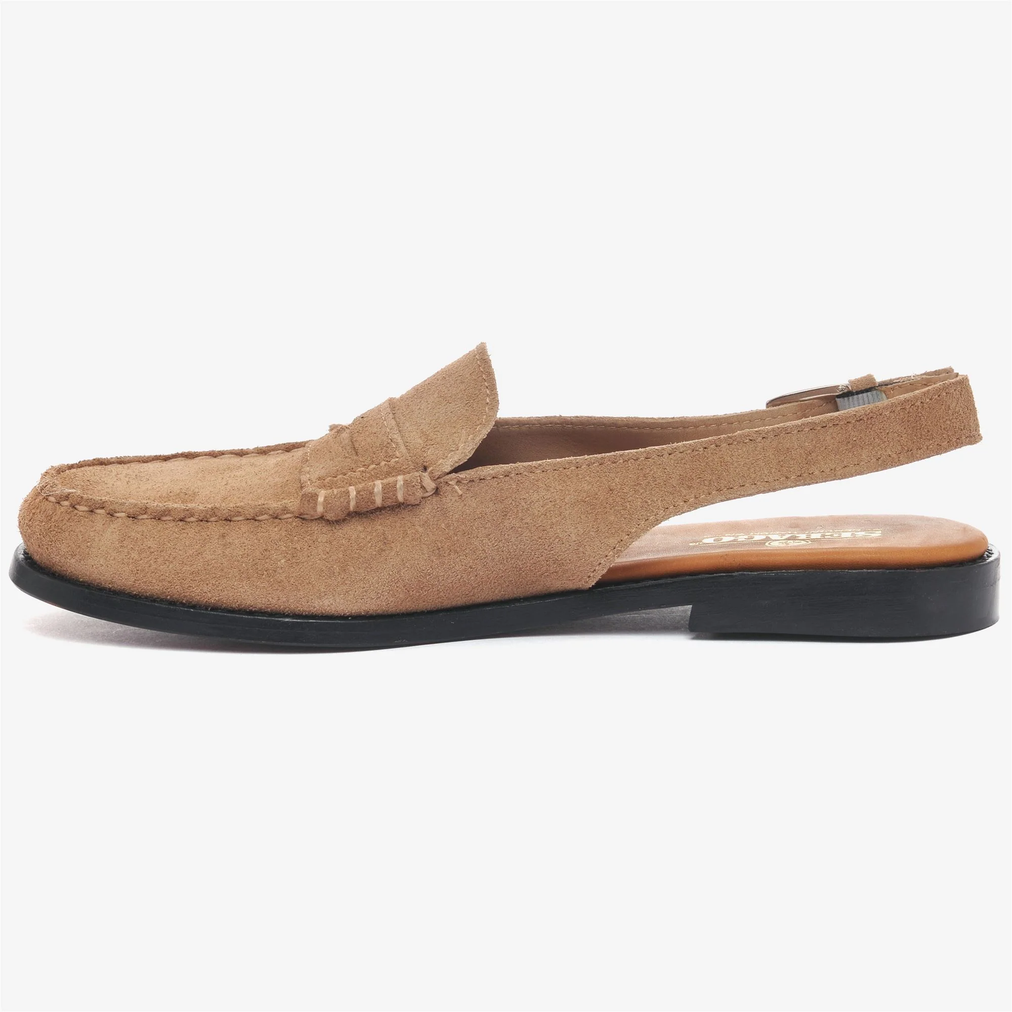 DAN SANDAL FLESH OUT WOMAN - Sandals - Moccasin - Woman - Beige Camel-Beige Taffy - Image 3