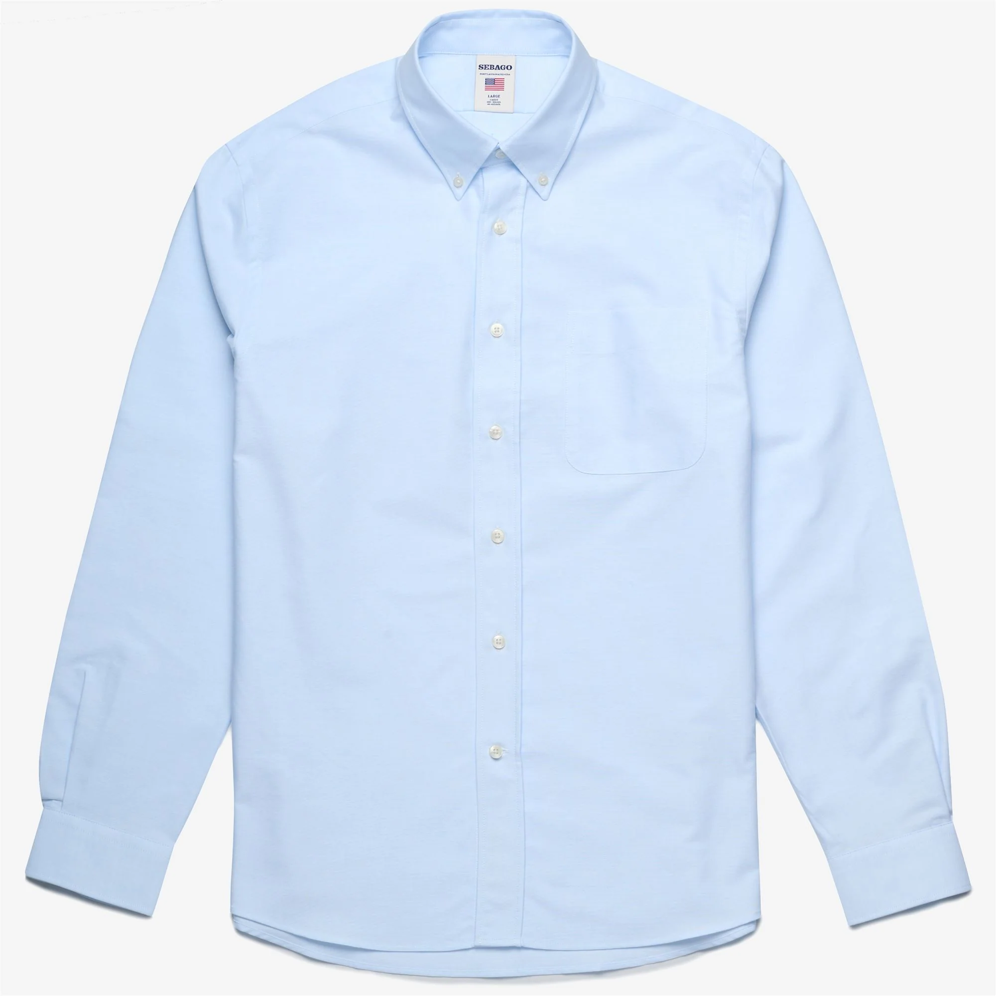 WHALEBACK - Shirts - Button Down - Man - Azure Illusion