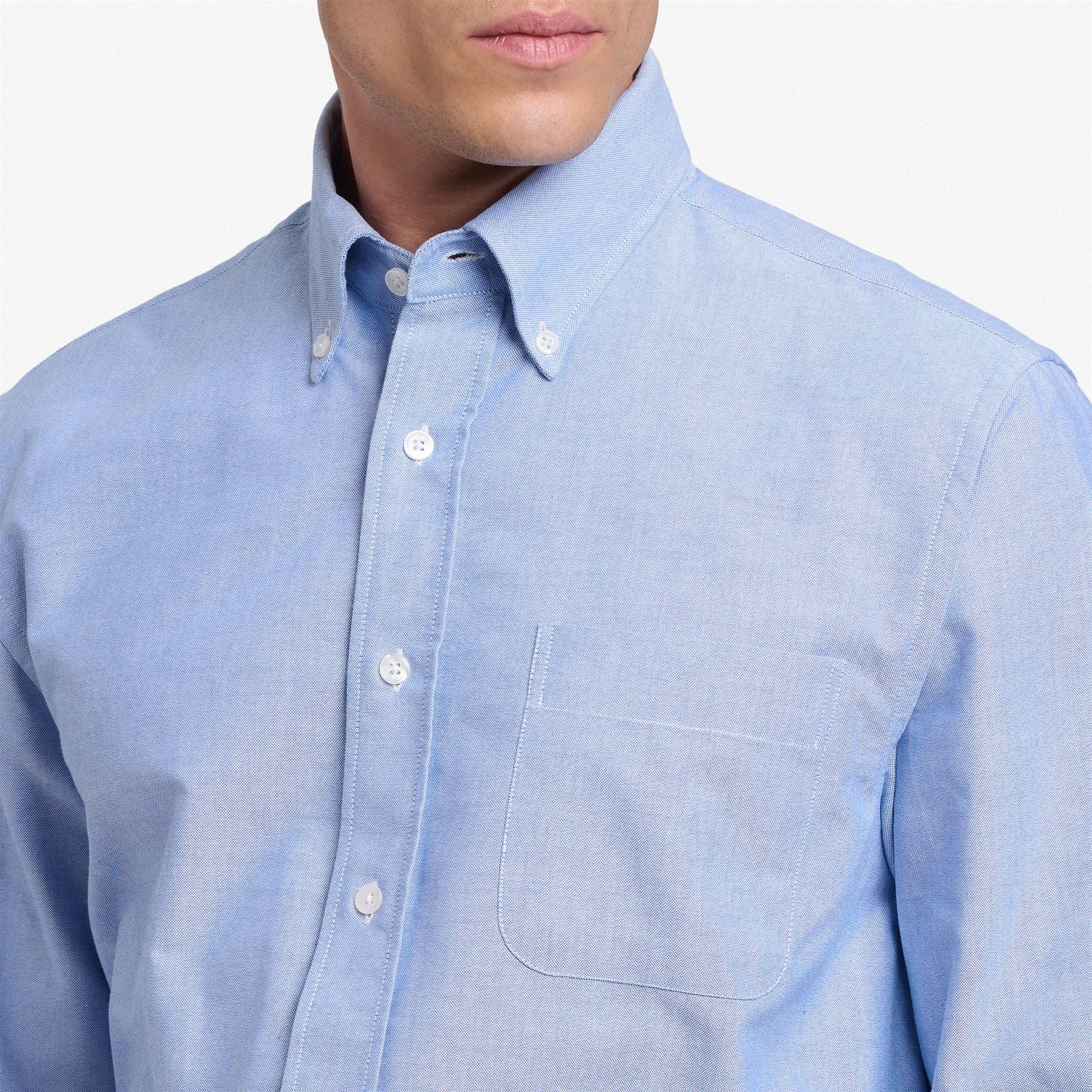 WHALEBACK - Shirts - Button Down - Man - Blue Nebulas - Image 4