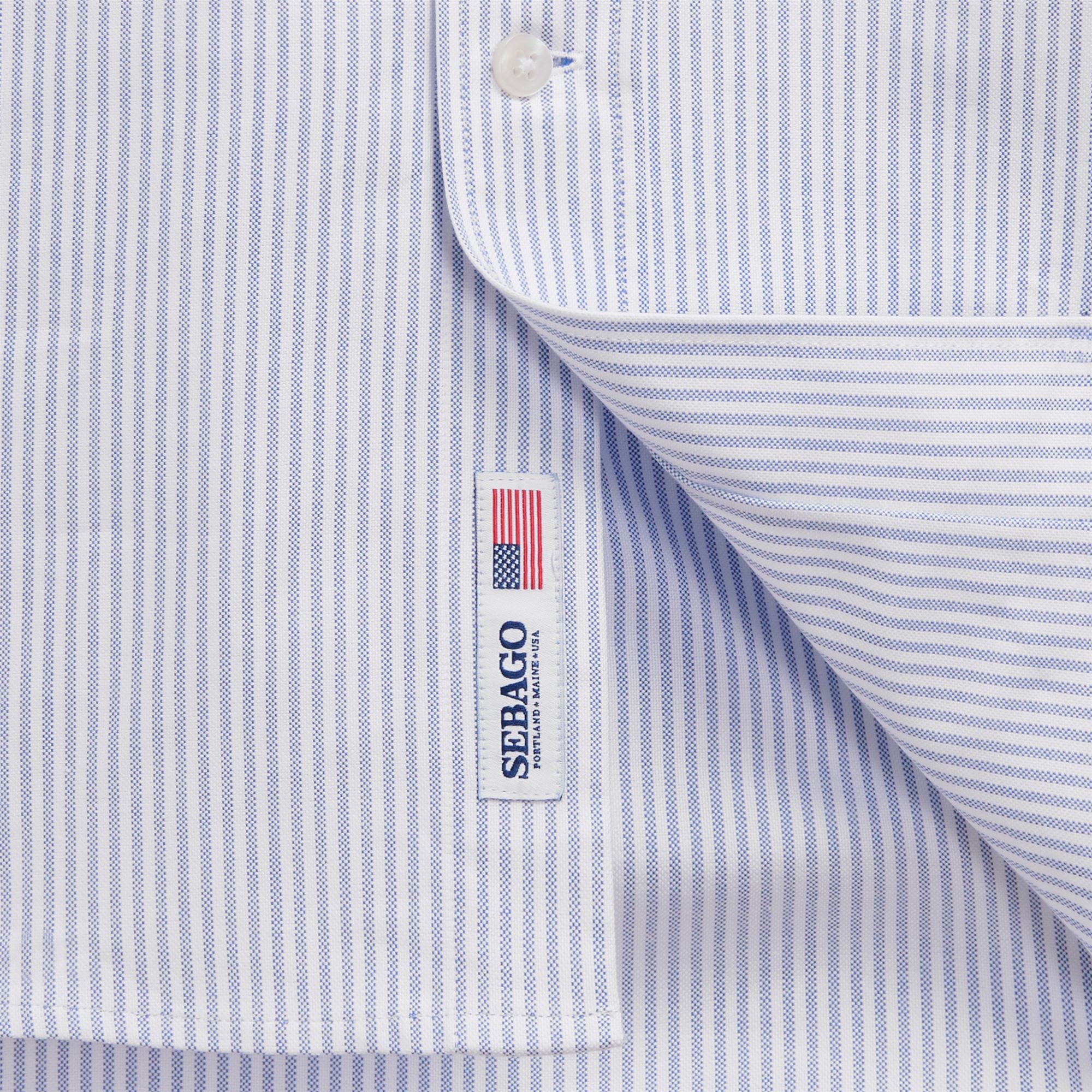 DOUBLING OX - Shirts - Oxford - Unisex - ROYAL BLUE-WHITE - Image 3