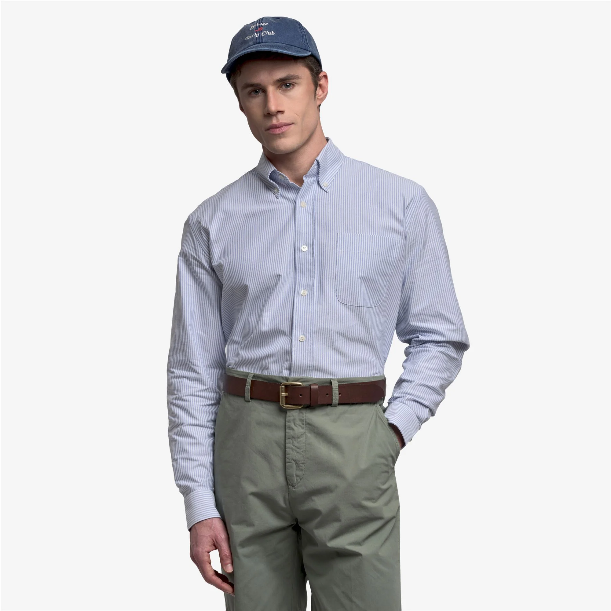 DOUBLING OX - Shirts - Oxford - Unisex - ROYAL BLUE-WHITE - Image 4