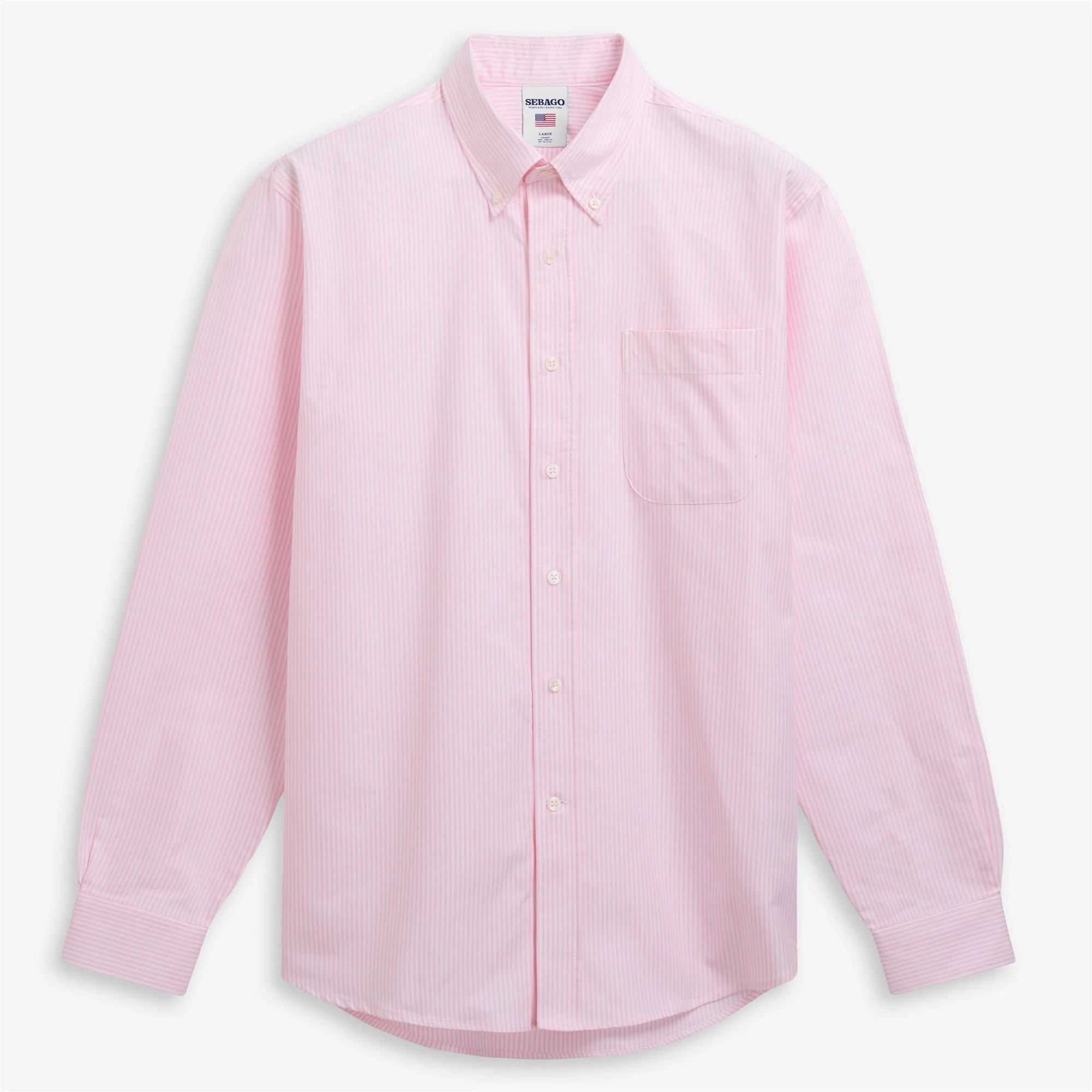 DOUBLING OX - Shirts - Oxford - Unisex - WARM PINK- WHITE