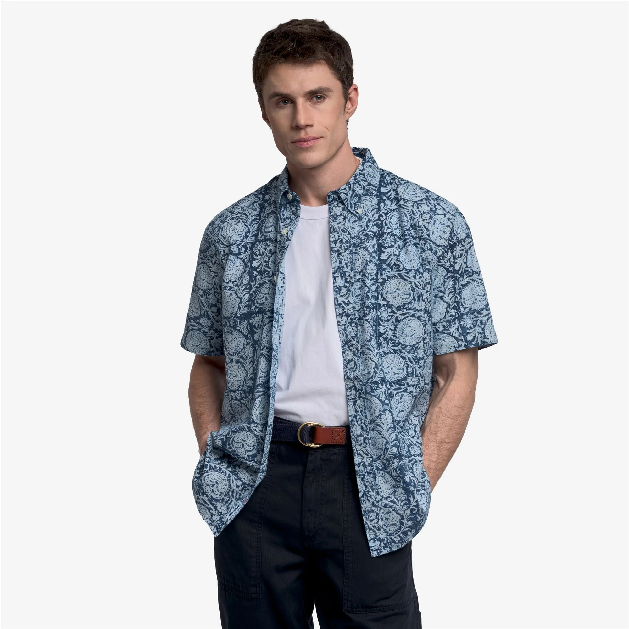MARSHRIVER - Shirts - Button Down - Unisex - Fancy white-blue - Image 4