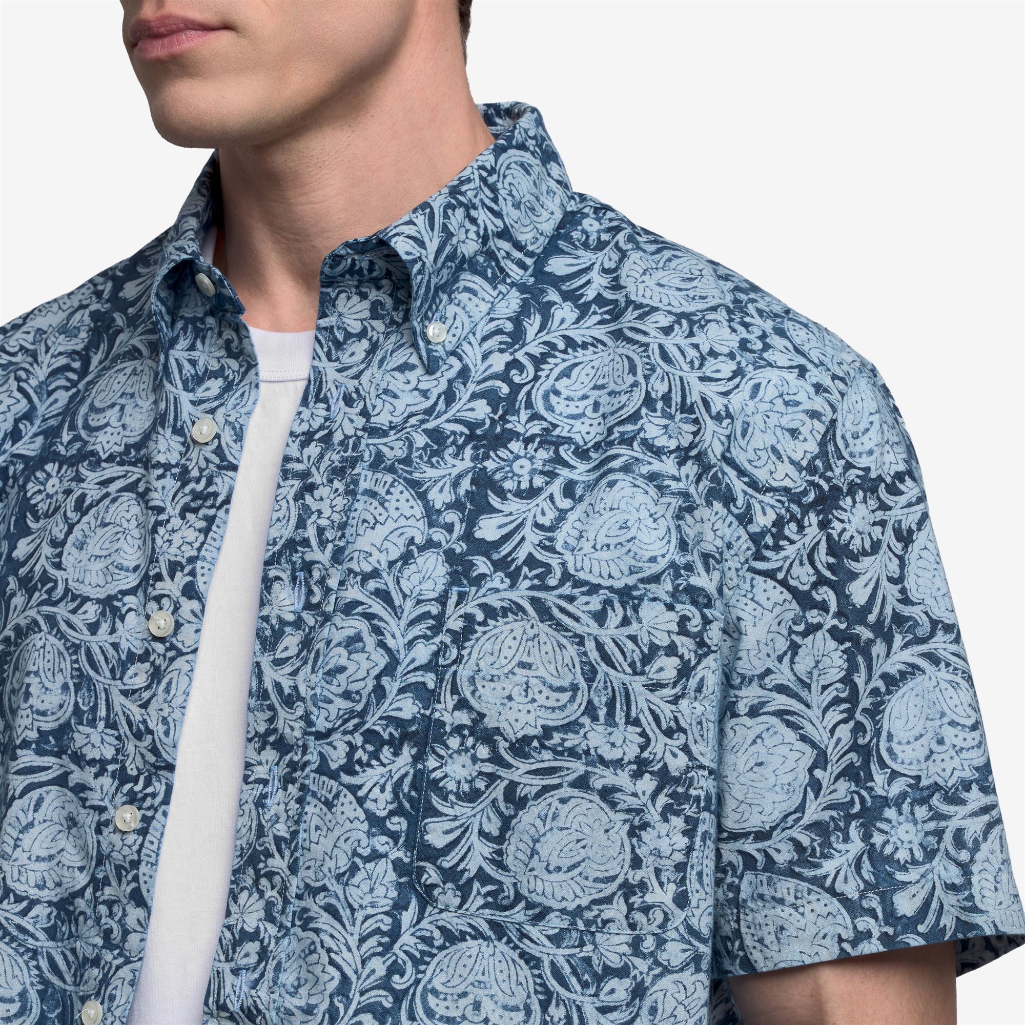 MARSHRIVER - Shirts - Button Down - Unisex - Fancy white-blue - Image 5